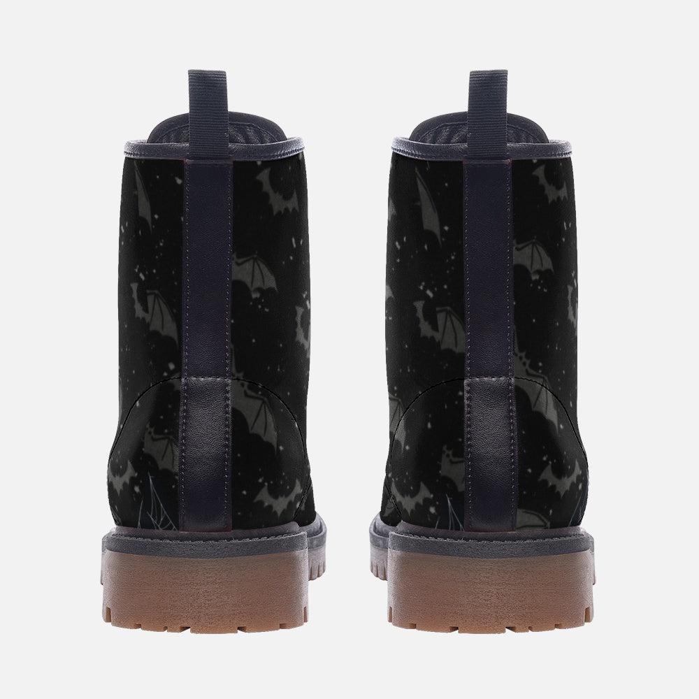 Dark Bat Web Night Casual Leather Lightweight boots