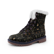 Moon Butterfly Floral Winter Boots
