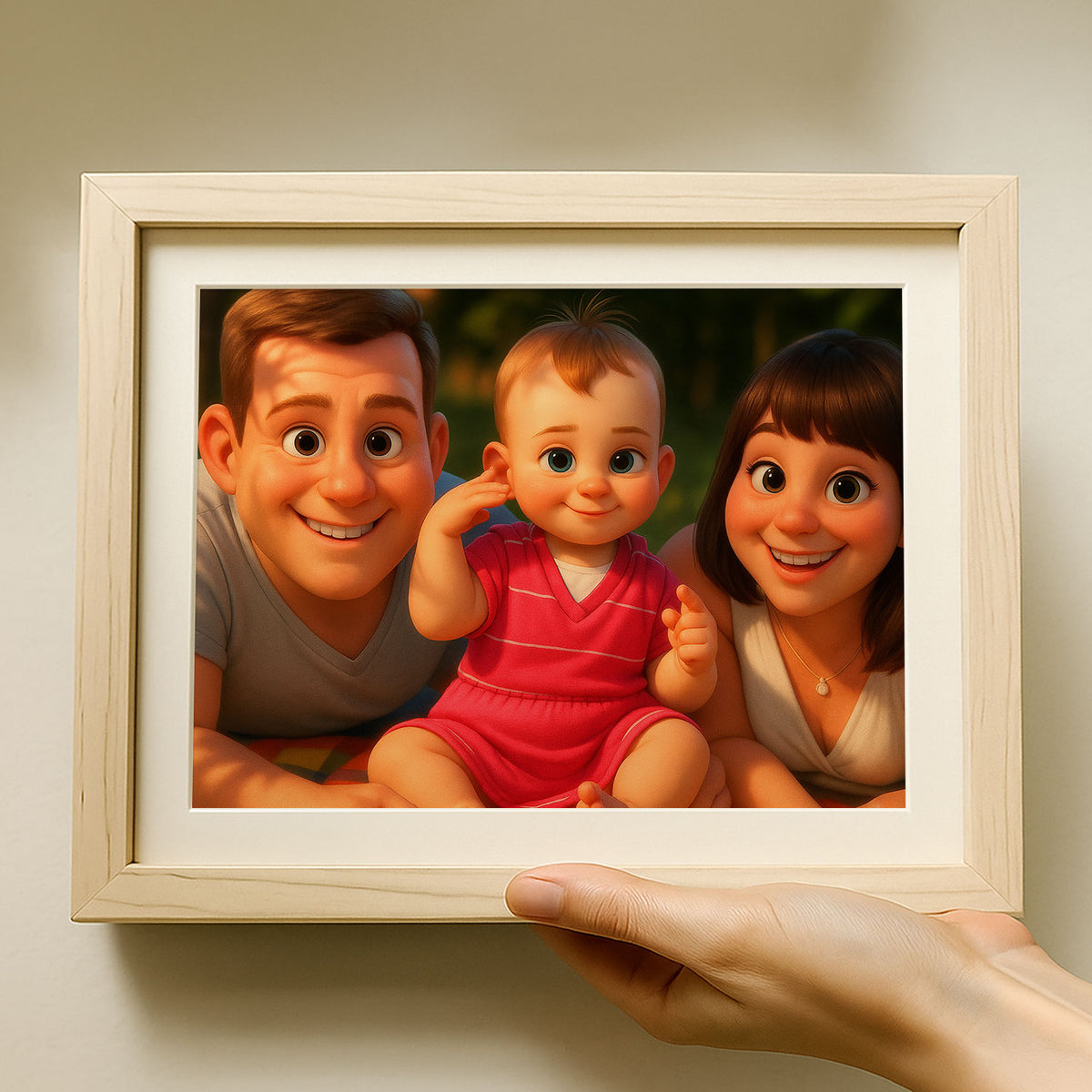 Whimsical Family Portrait - Heartwarming Cartoon Art Featuring Joyful Moments Captured in Vibrant Style
 - 5