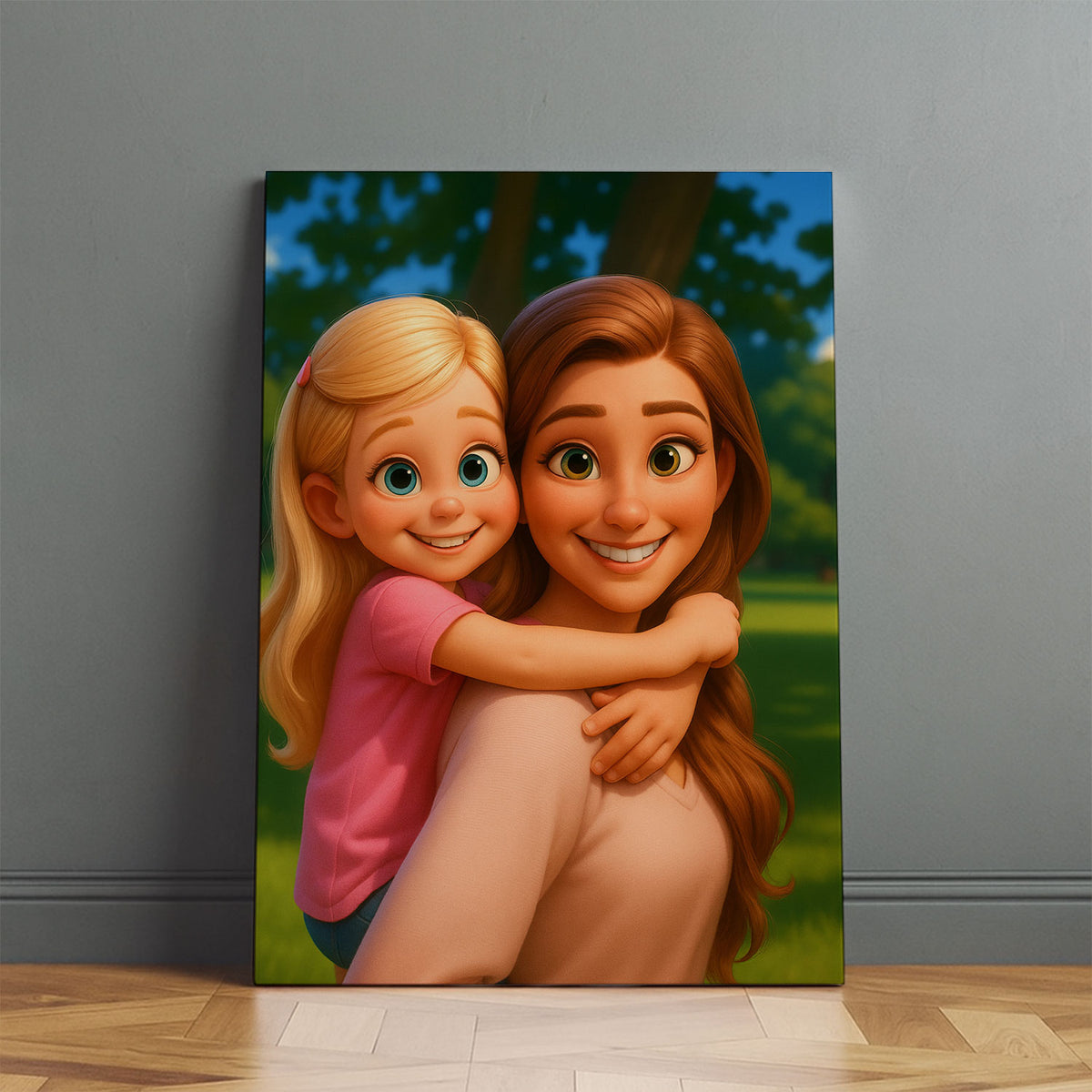 Heartwarming Cartoon Art of Father and Son - Perfect Gift for Dads, Family Decor, and Kids&#39; Rooms
 - 5