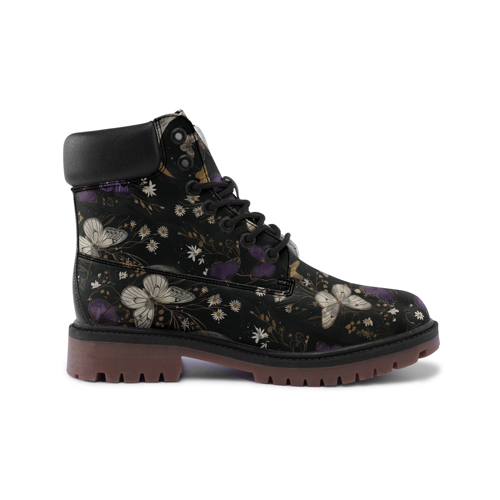 Moon Butterfly Floral Timber Boots Casual Lightweight TB