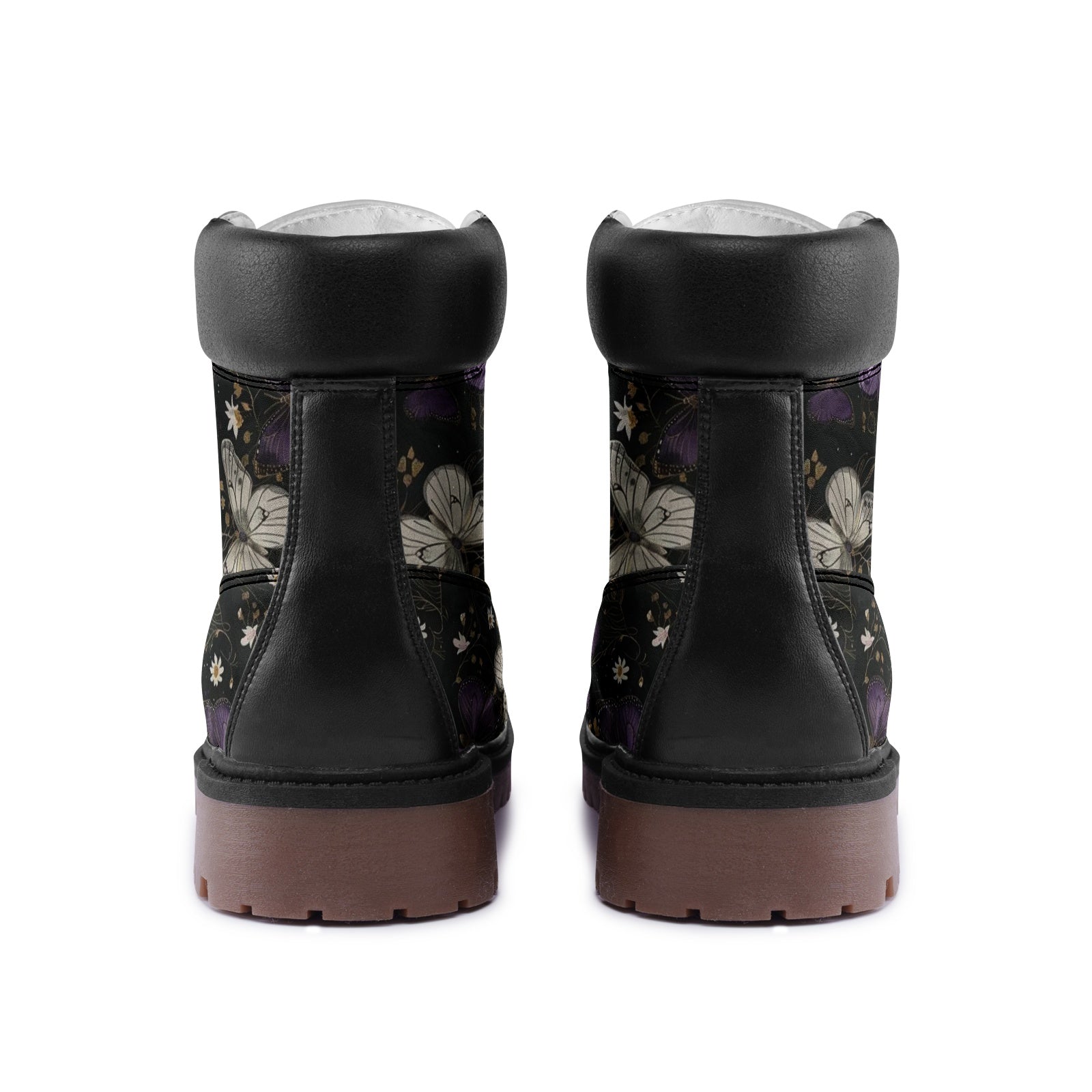 Moon Butterfly Floral Timber Boots Casual Lightweight TB