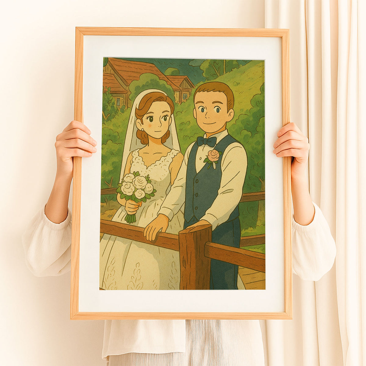 Romantic Animated Wedding Portrait Art | Perfect Gift for Couples in Love
 - 6