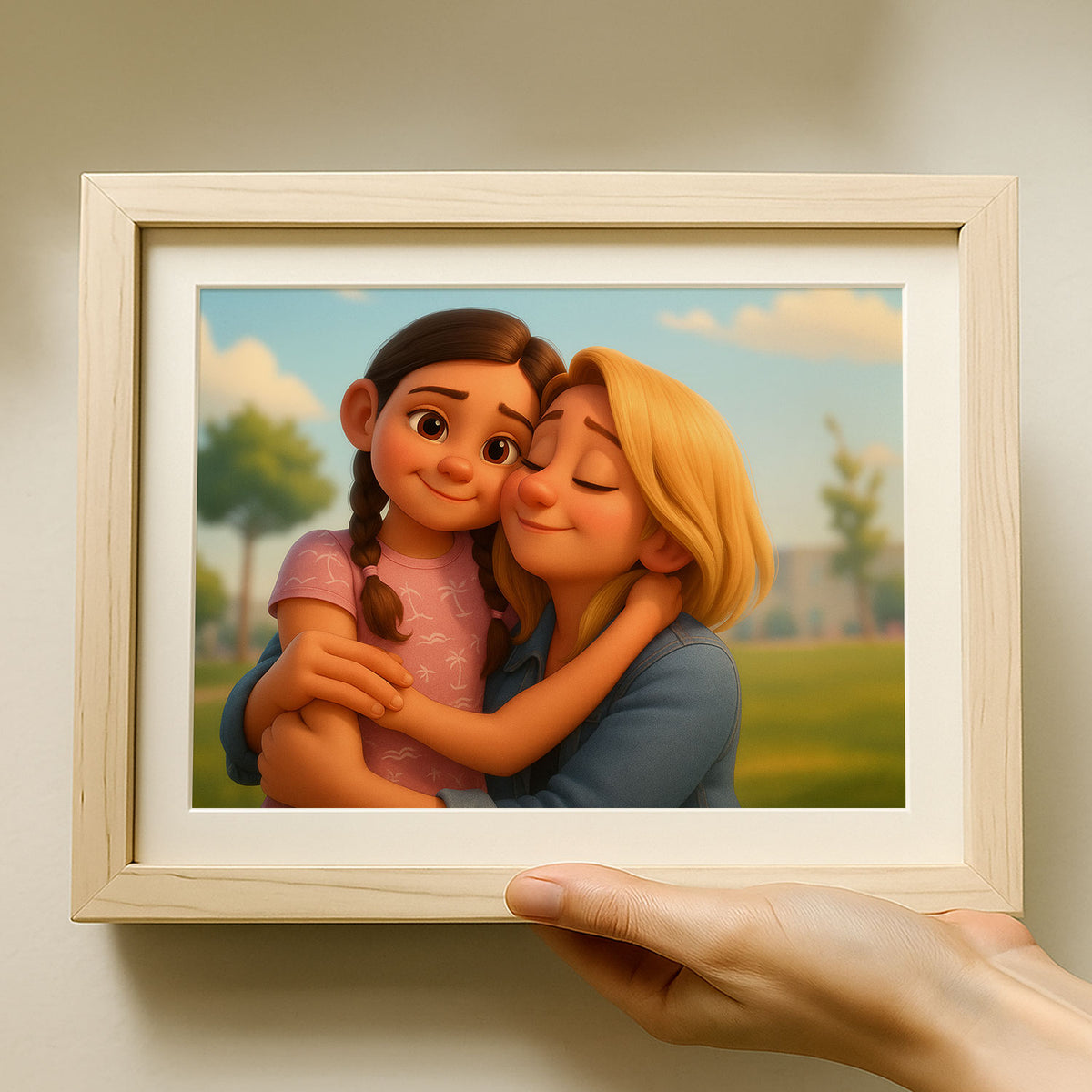 Charming Family Portrait in Playful Cartoon Style – Celebrate Love and Joy in Art
 - 8