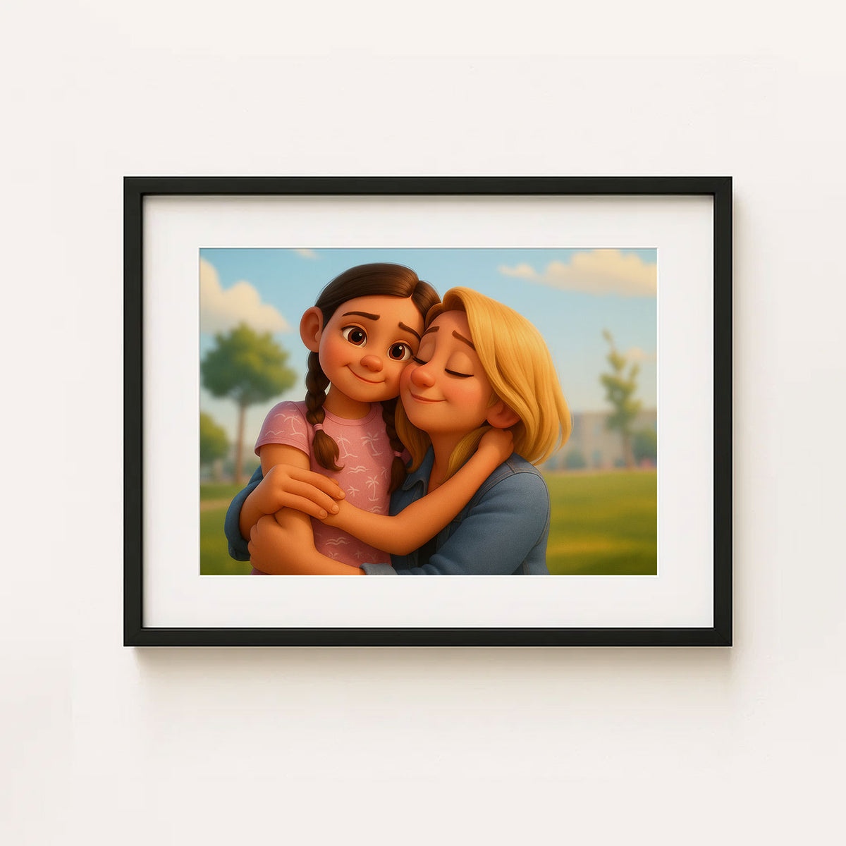 Whimsical Family Portrait - Heartwarming Cartoon Art Featuring Joyful Moments Captured in Vibrant Style
 - 8