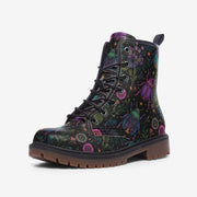 Psychedelic Beetle Floral Leather Boots Casual Lightweight Style