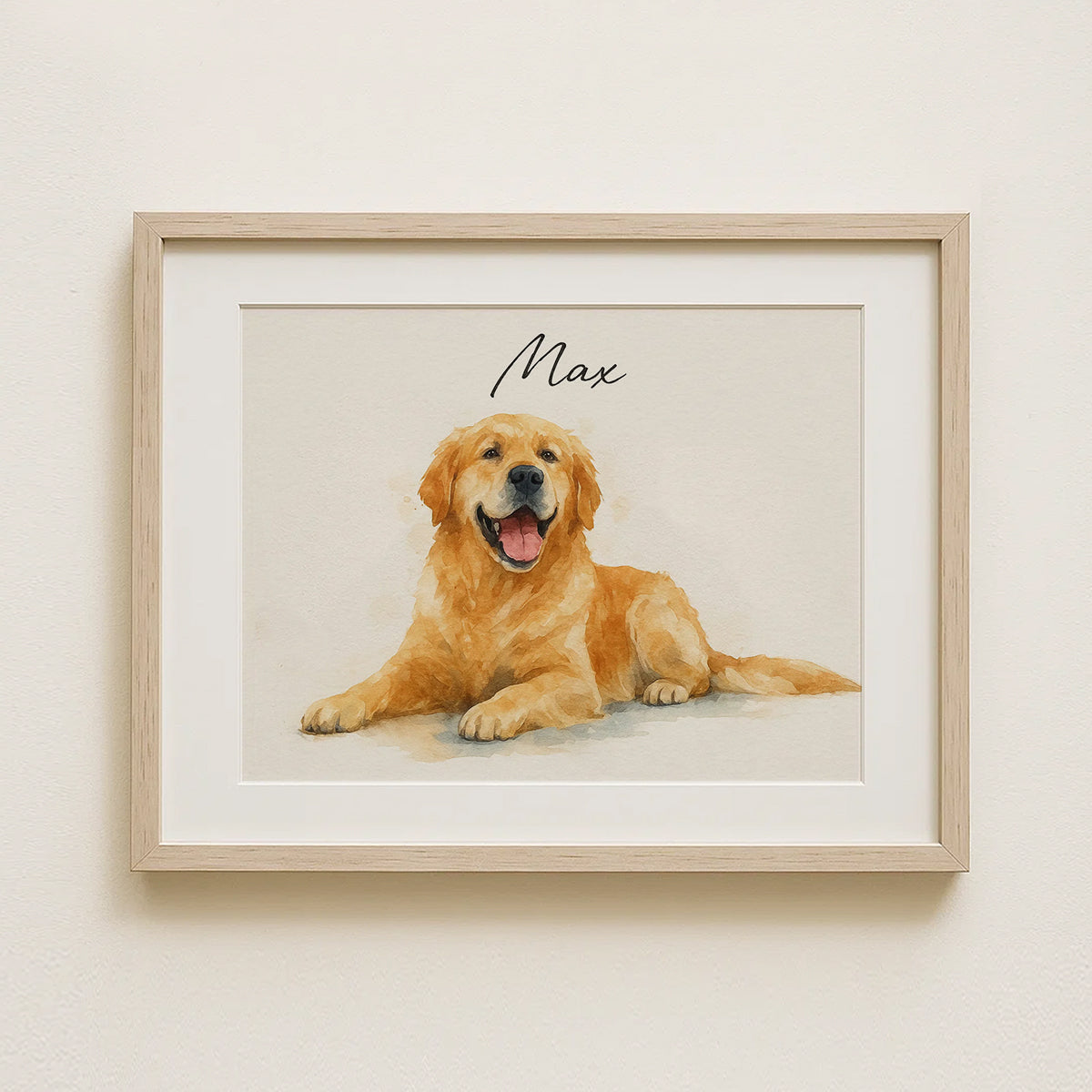Adorable Custom Watercolor Pet Portrait of a Golden Poodle - Perfect Gift for Dog Lovers
 - 1