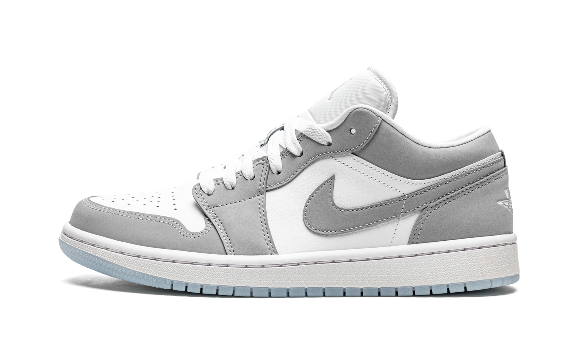 Air Jordan 1 Low Wmns "white / Wolf Grey" - 8