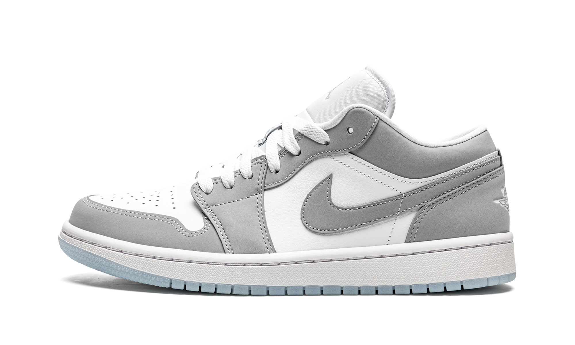 Air Jordan 1 Low Wmns "white / Wolf Grey" - 8