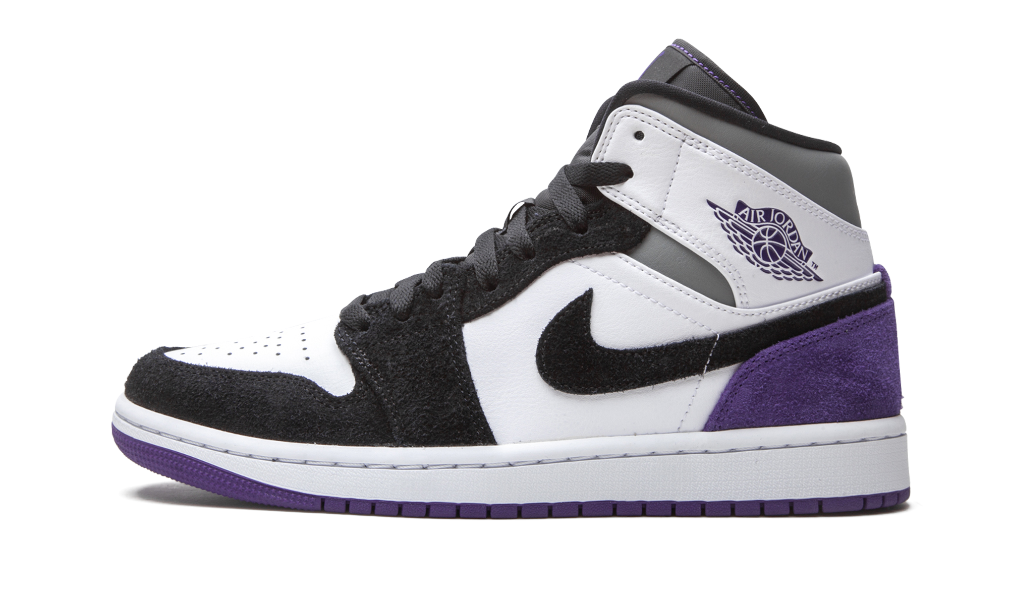 Air Jordan 1 Mid Se "court Purple Suede" - 1