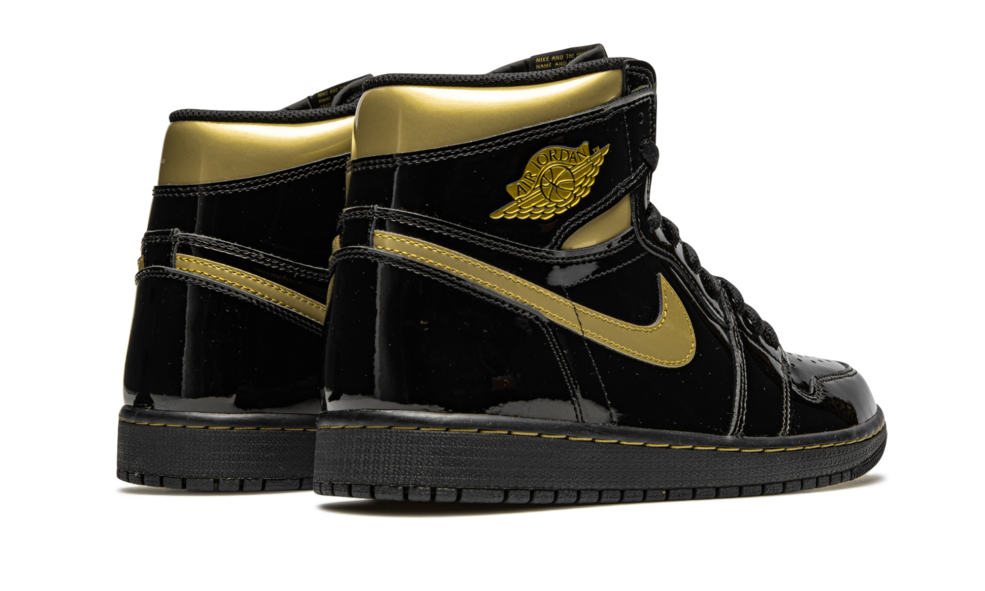 Air Jordan 1 Retro High Og "black Metallic Gold" - 3