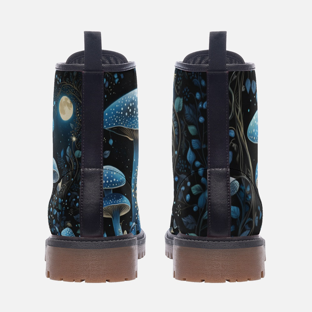 Blue Mushroom Lightweight Boots For Hippies