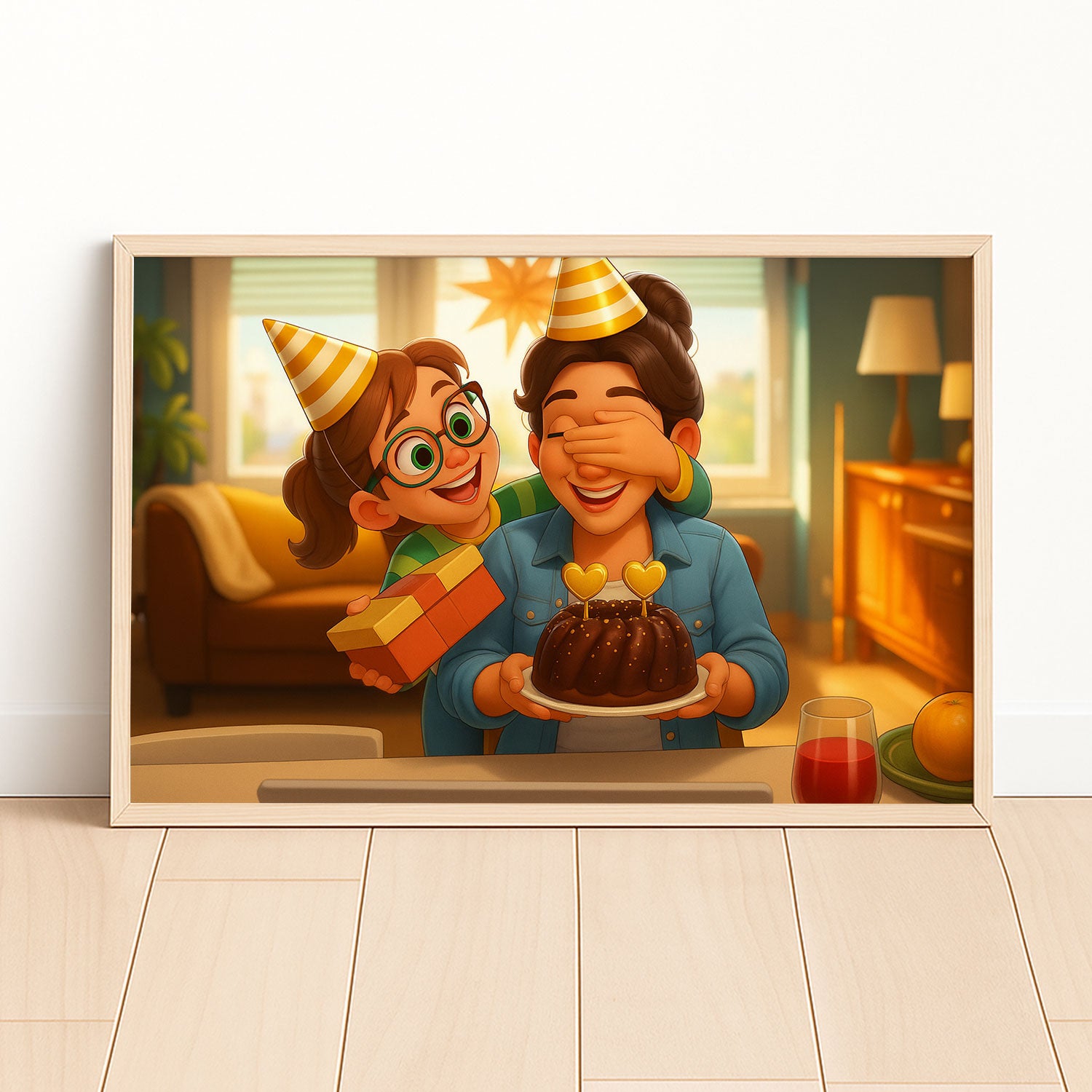 Celebrate with Disney Magic: Happy Birthday Canvas Art - Perfect Gift for Disney Fans, Home Decor, Unique Birthday Surprise Décor
 - 1