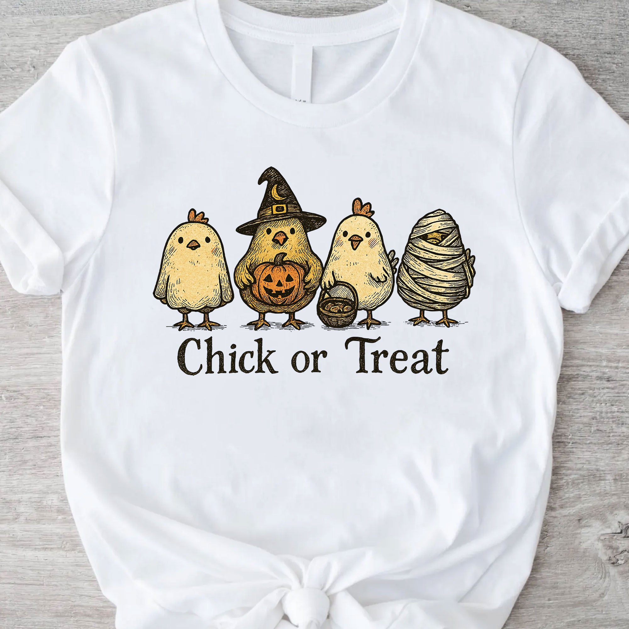 Chick or Treat Halloween Shirt for Women | Cute Chicken Graphic Tee | Funny Fall Outfit | Festive Autumn Top | Holiday Gift Idea
 - 11