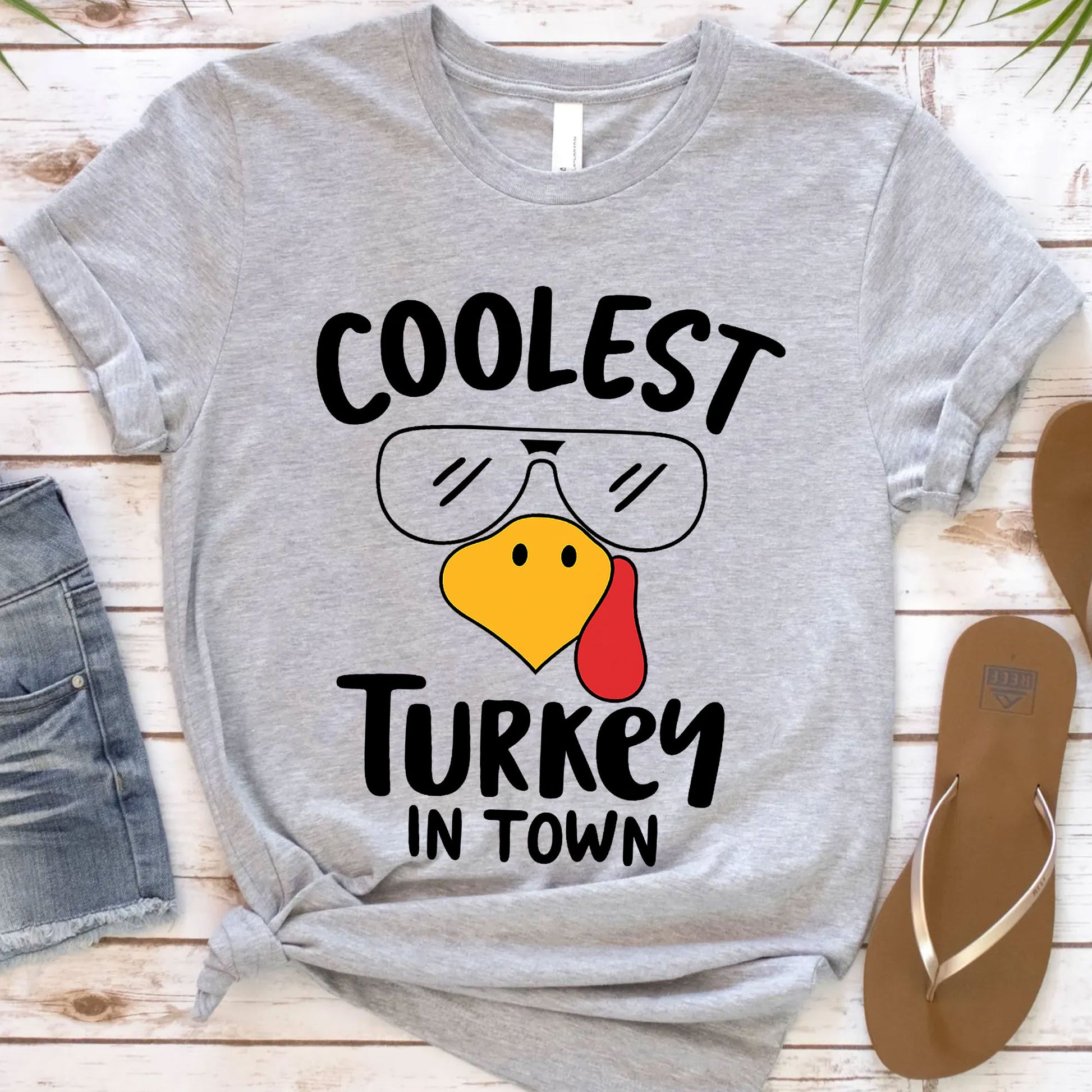 Coolest Turkey in Town Thanksgiving T-Shirt – Fun and Festive Holiday Apparel for Family Gatherings, Celebrations, and Fall Events
 - 12