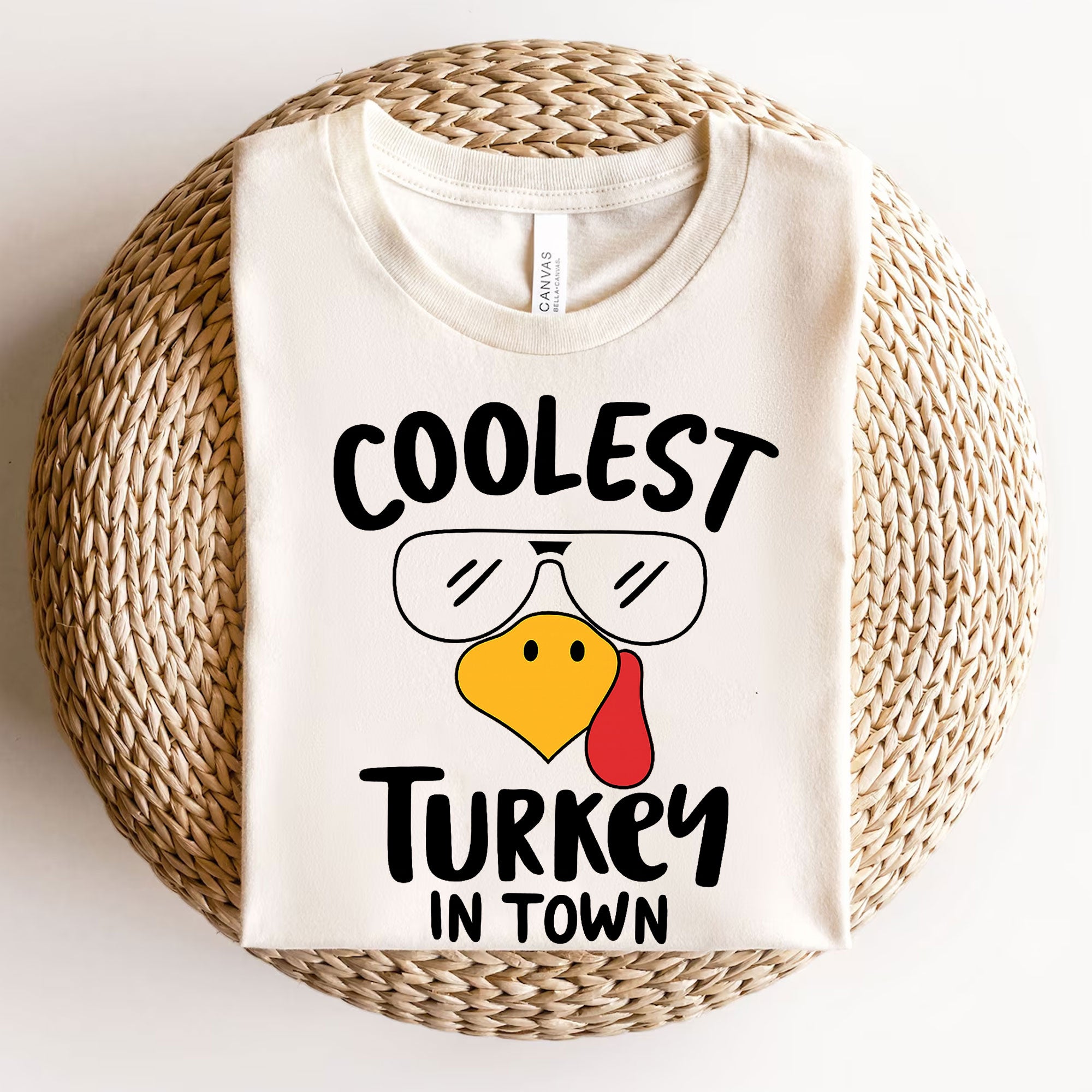 Coolest Turkey in Town Thanksgiving T-Shirt – Fun and Festive Holiday Apparel for Family Gatherings, Celebrations, and Fall Events
 - 3