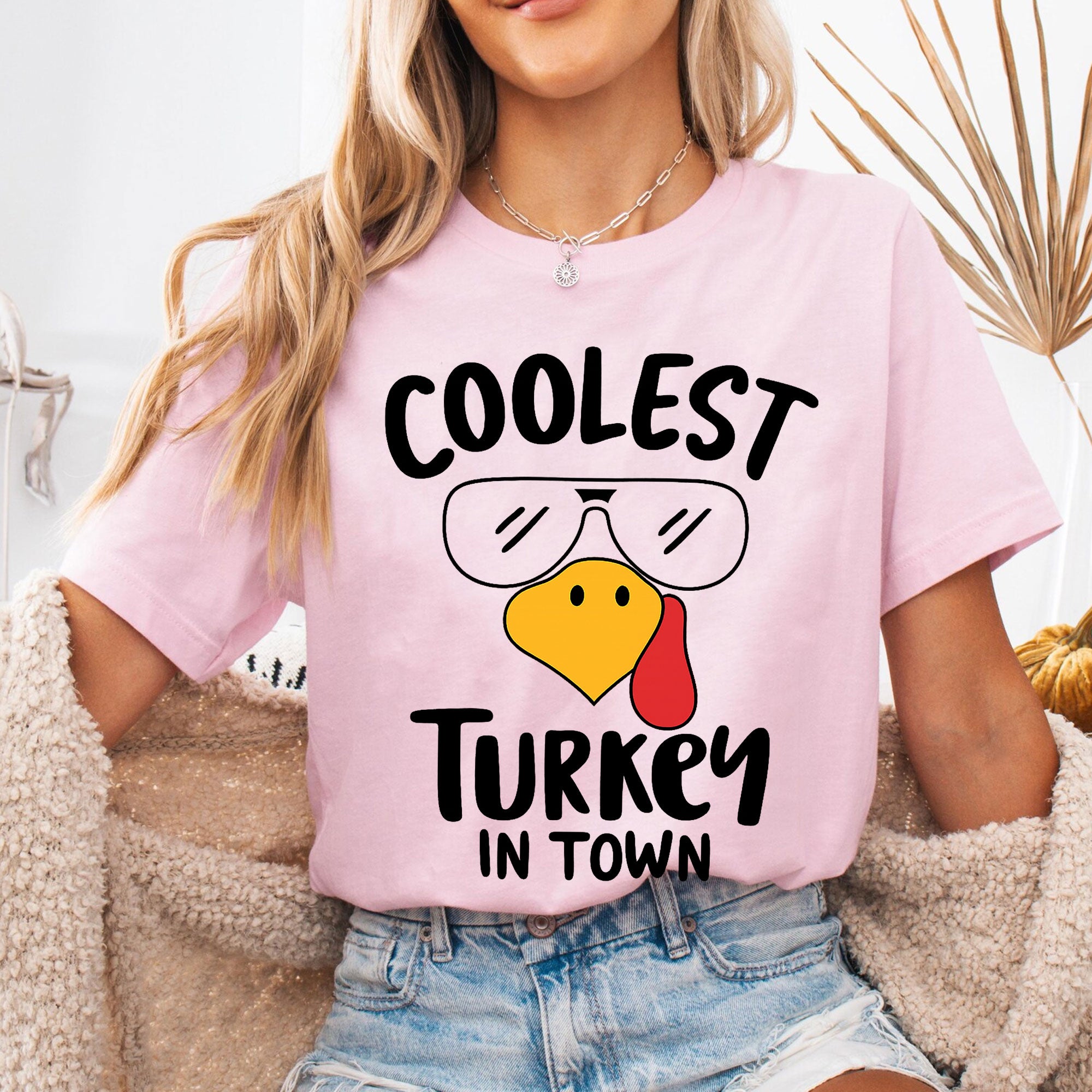 Coolest Turkey in Town Thanksgiving T-Shirt – Fun and Festive Holiday Apparel for Family Gatherings, Celebrations, and Fall Events
 - 6