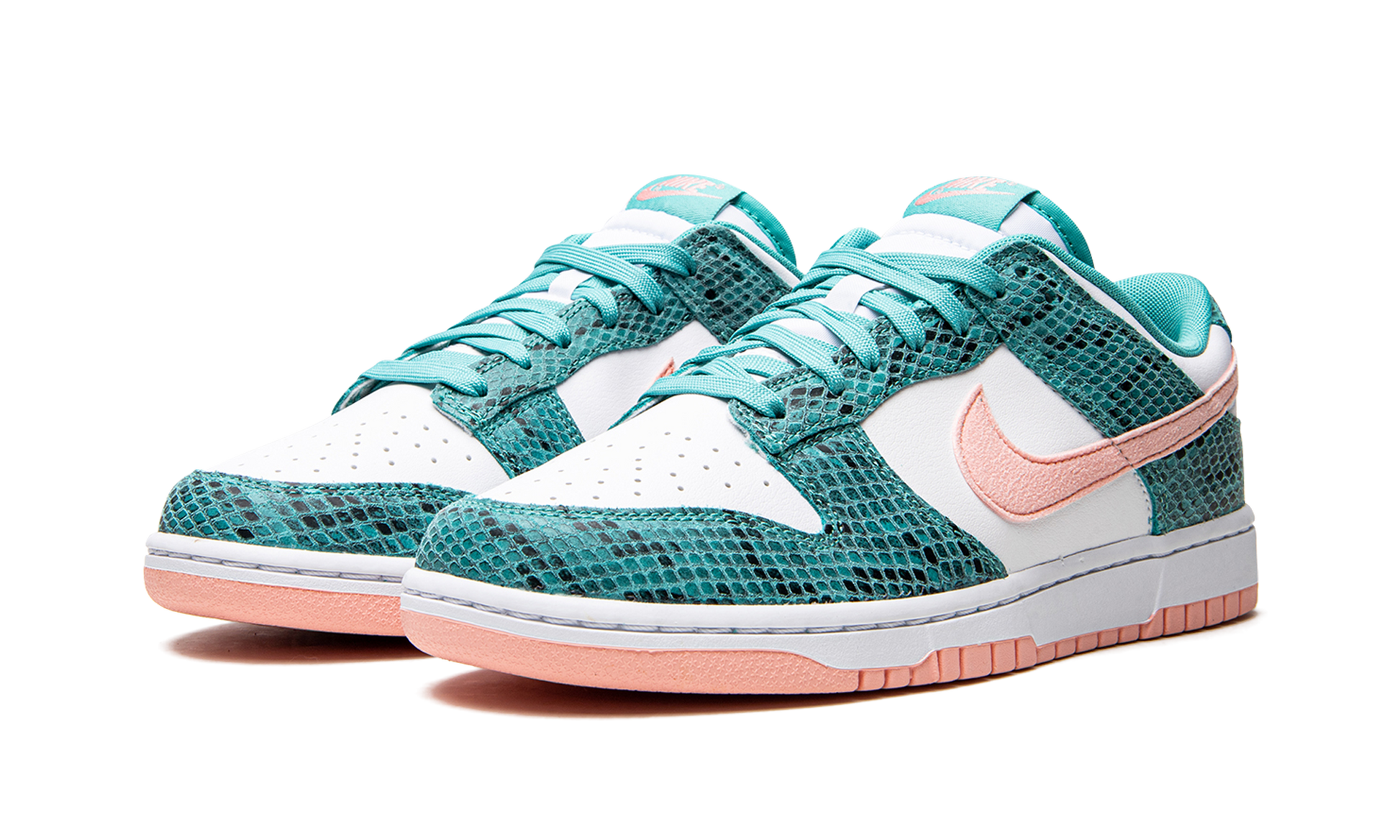 Dunk Low "snakeskin Washed Teal Bleached Coral" - 2