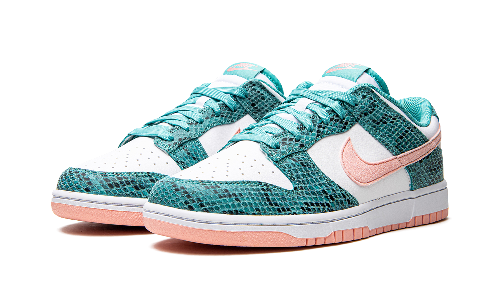 Dunk Low "snakeskin Washed Teal Bleached Coral" - 2