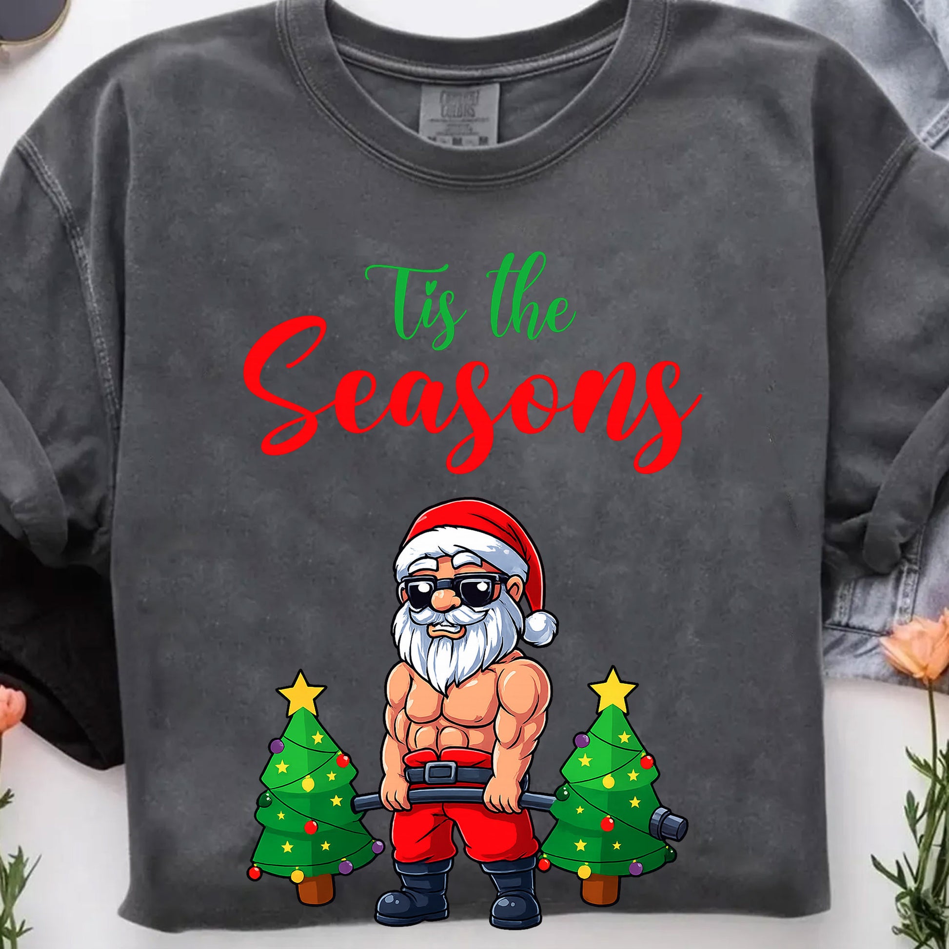 Festive Christmas T-Shirt with Funny Santa Design - Trendy Holiday Graphic Tee for Men and Women - Perfect Christmas Gift Idea!
 - 7