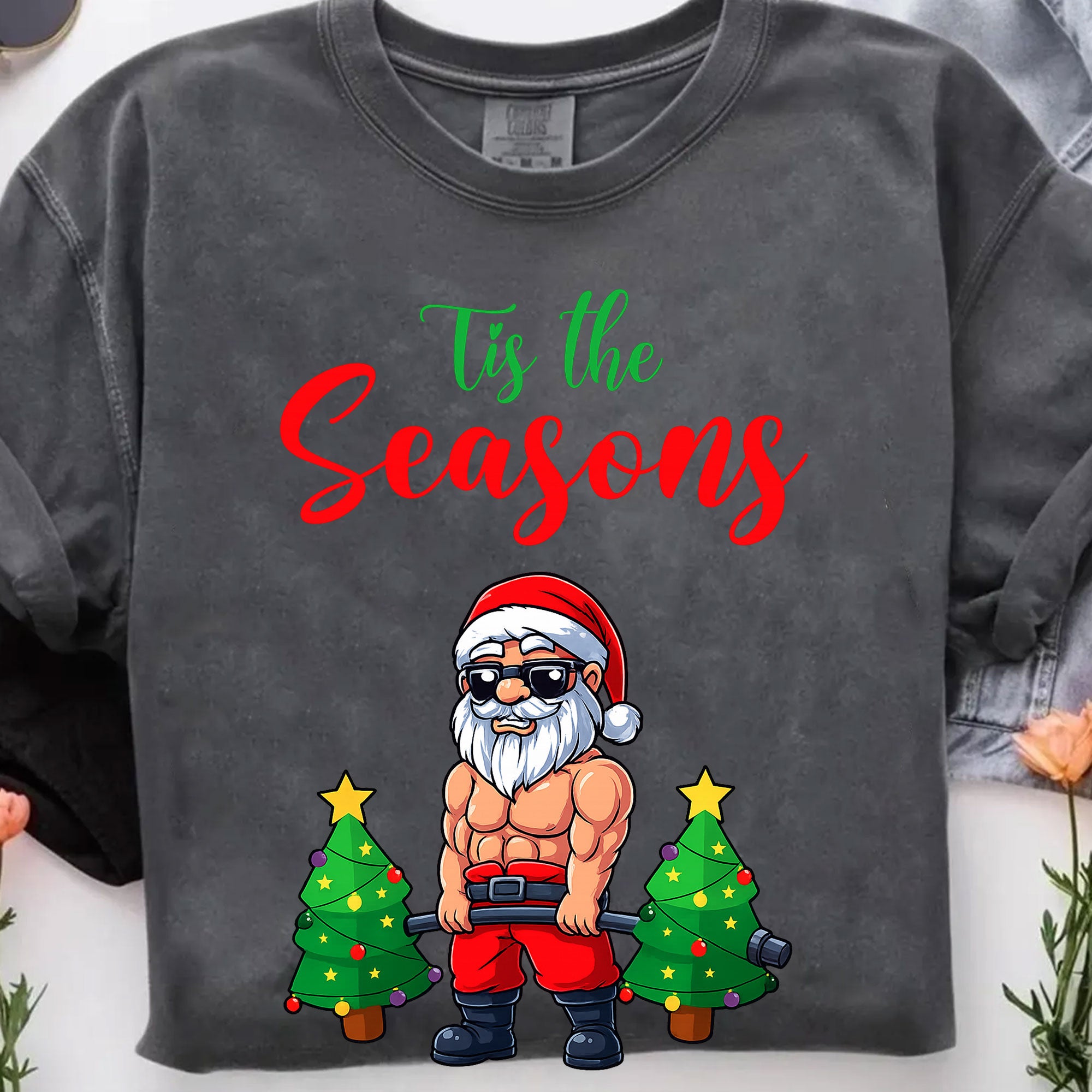 Festive Christmas T-Shirt with Funny Santa Design - Trendy Holiday Graphic Tee for Men and Women - Perfect Christmas Gift Idea!
 - 7