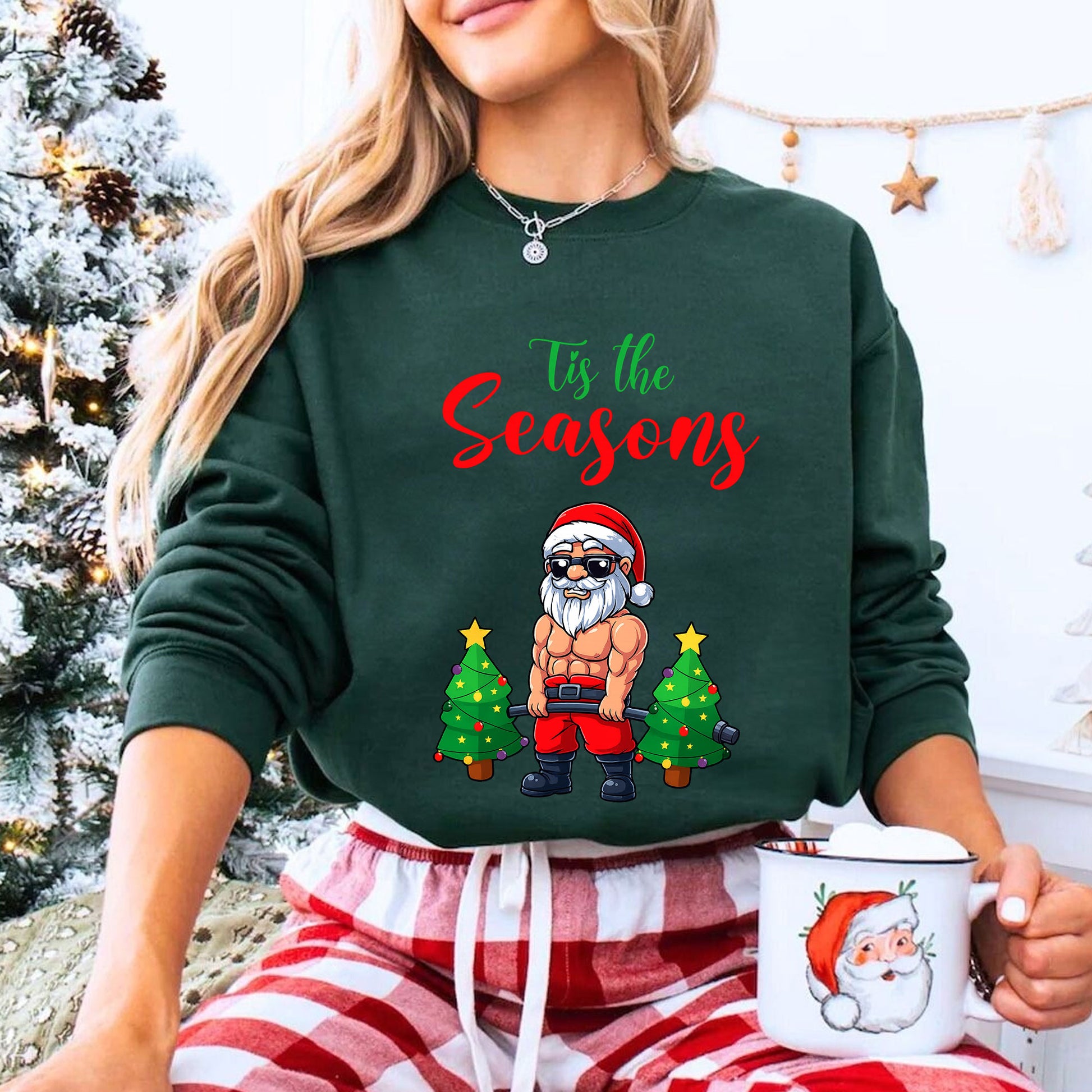 Festive Christmas T-Shirt with Funny Santa Design - Trendy Holiday Graphic Tee for Men and Women - Perfect Christmas Gift Idea!
 - 8