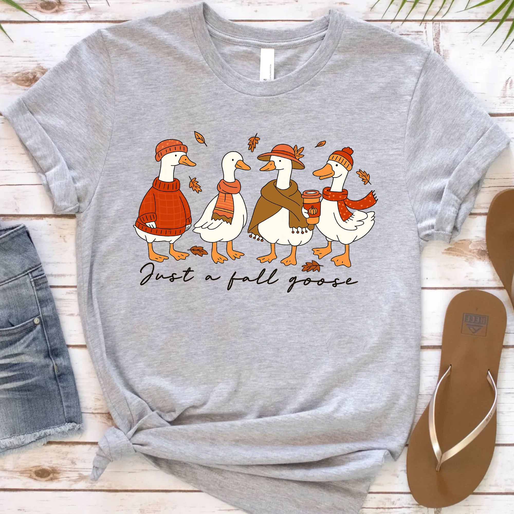 Festive Thanksgiving Shirt with Cute Fall Geese Design – Perfect for Fall Celebrations, Cozy Autumn Outfits, and Seasonal Gatherings
 - 12