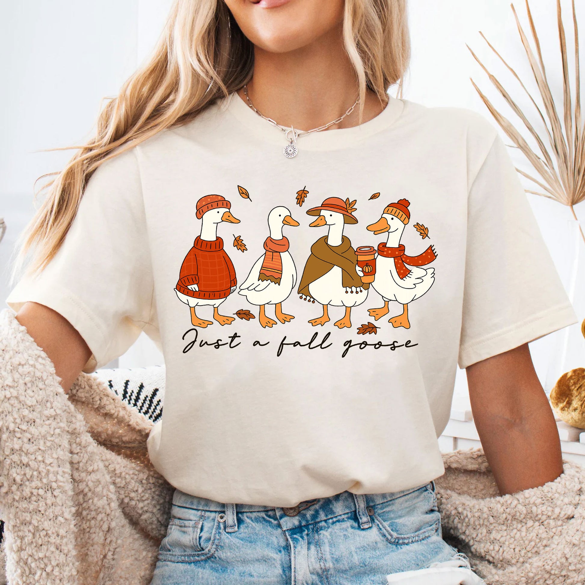 Festive Thanksgiving Shirt with Cute Fall Geese Design – Perfect for Fall Celebrations, Cozy Autumn Outfits, and Seasonal Gatherings
 - 4