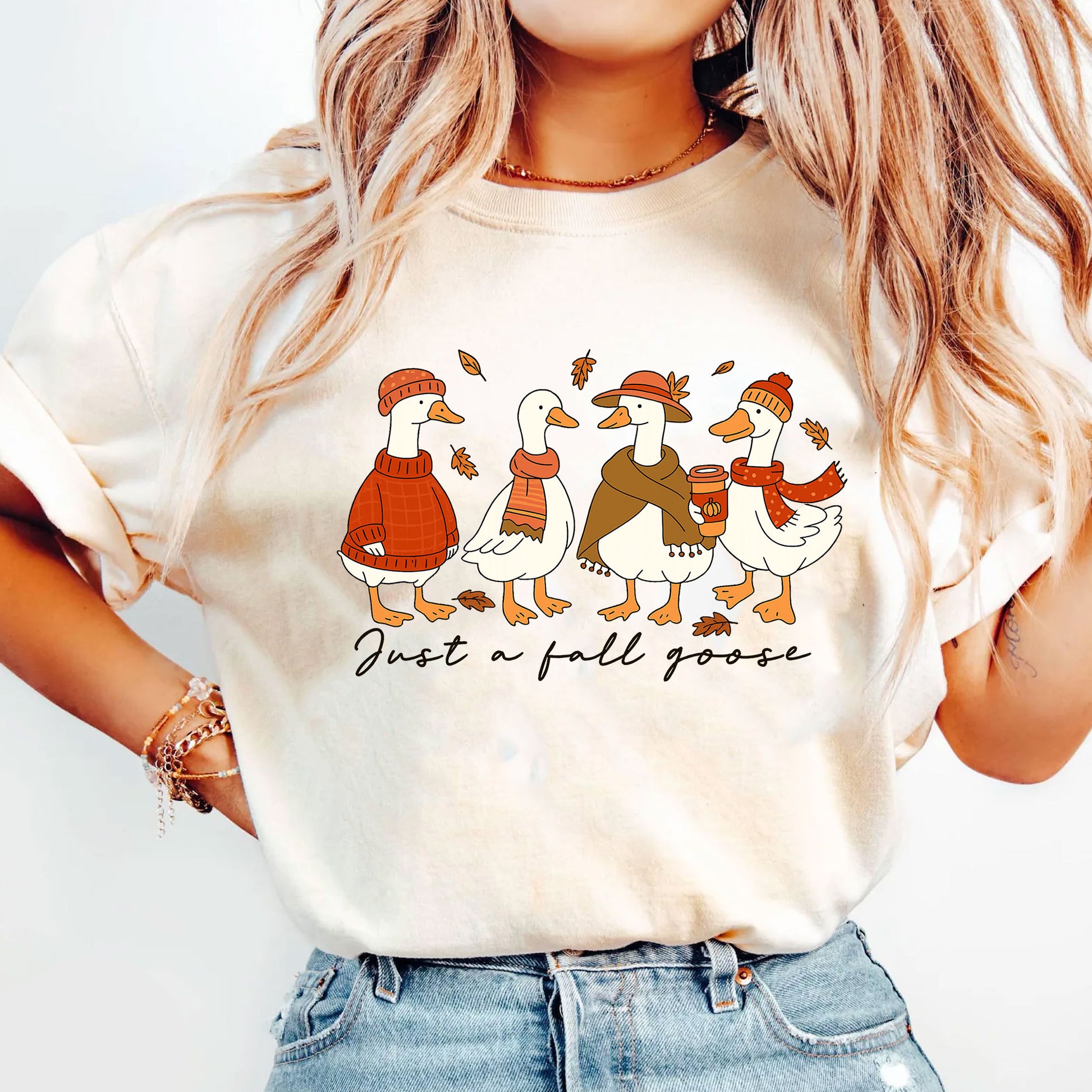Festive Thanksgiving Shirt with Cute Fall Geese Design – Perfect for Fall Celebrations, Cozy Autumn Outfits, and Seasonal Gatherings
 - 5