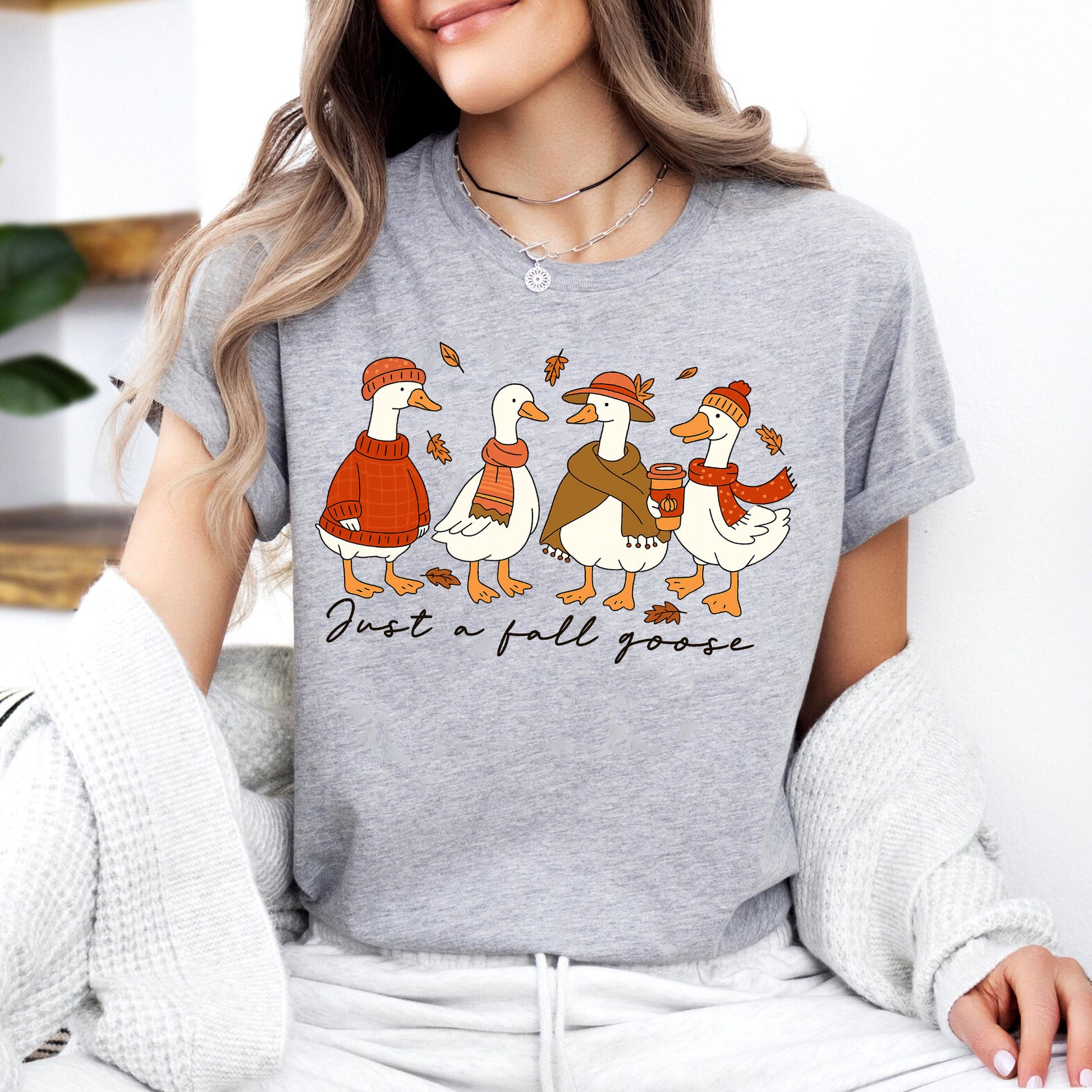 Festive Thanksgiving Shirt with Cute Fall Geese Design – Perfect for Fall Celebrations, Cozy Autumn Outfits, and Seasonal Gatherings
 - 7