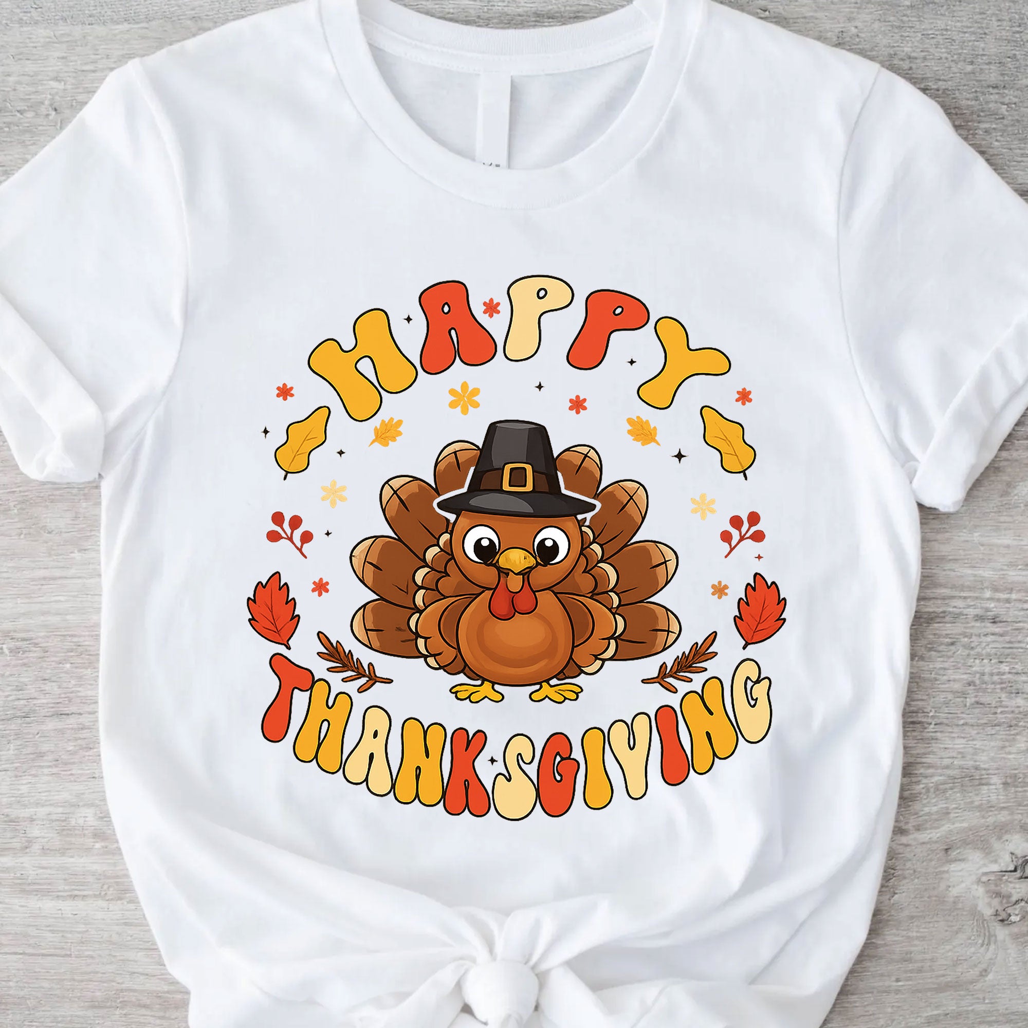 Festive Thanksgiving Turkey Shirt - Cute and Fun Autumn Graphic Tee for Family Gatherings, Holiday Celebrations, and Fall Fashion
 - 11