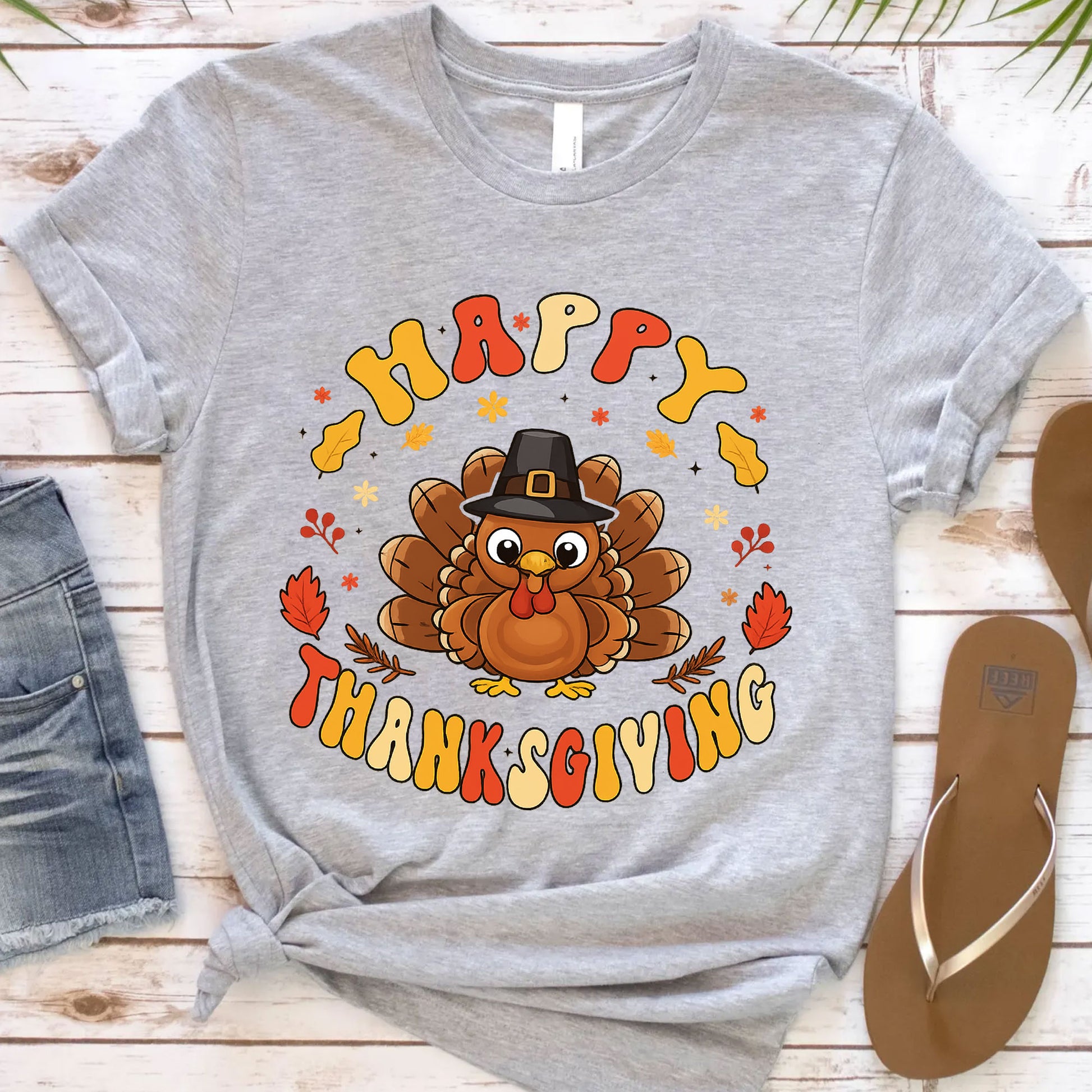 Festive Thanksgiving Turkey Shirt - Cute and Fun Autumn Graphic Tee for Family Gatherings, Holiday Celebrations, and Fall Fashion
 - 12