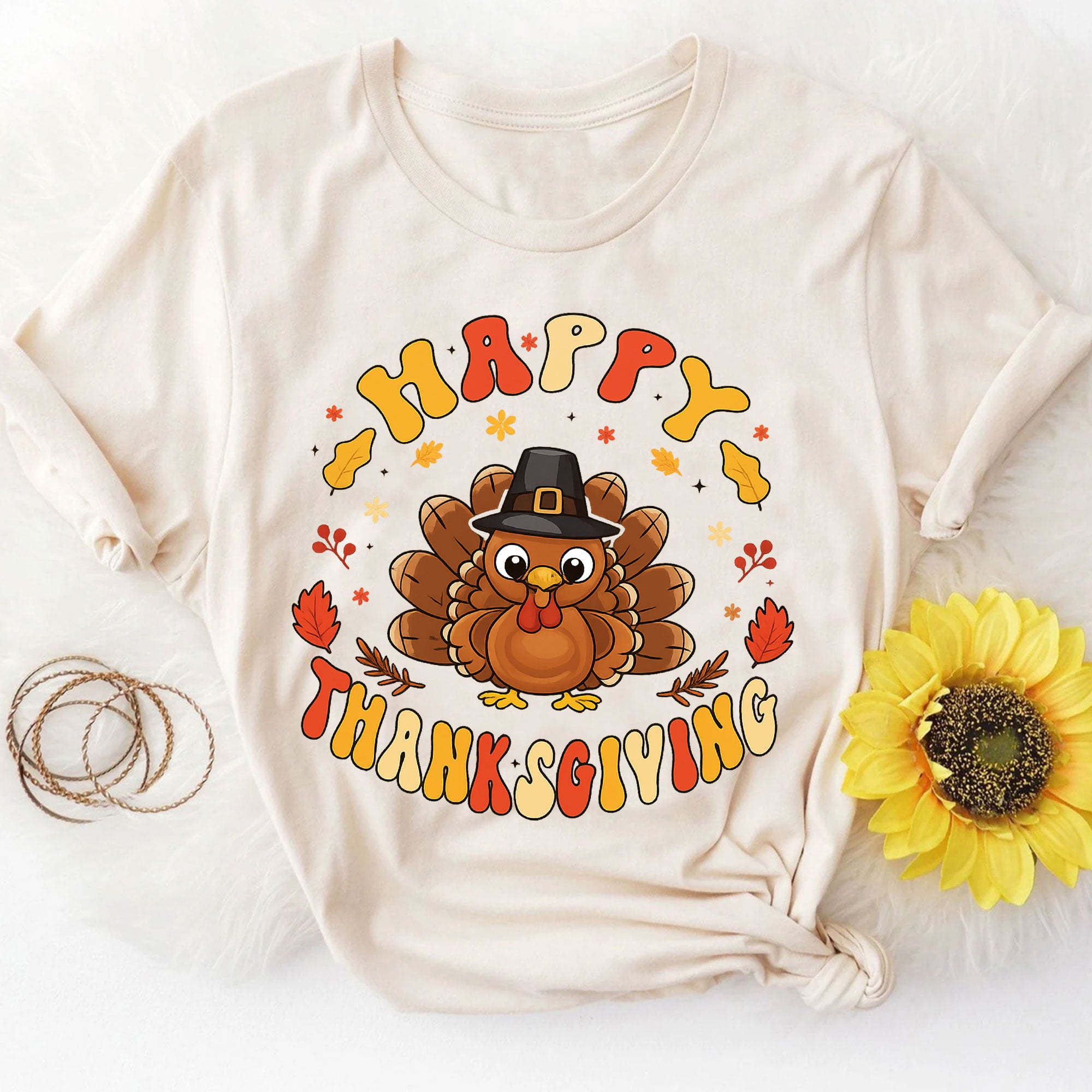 Festive Thanksgiving Turkey Shirt - Cute and Fun Autumn Graphic Tee for Family Gatherings, Holiday Celebrations, and Fall Fashion
 - 8