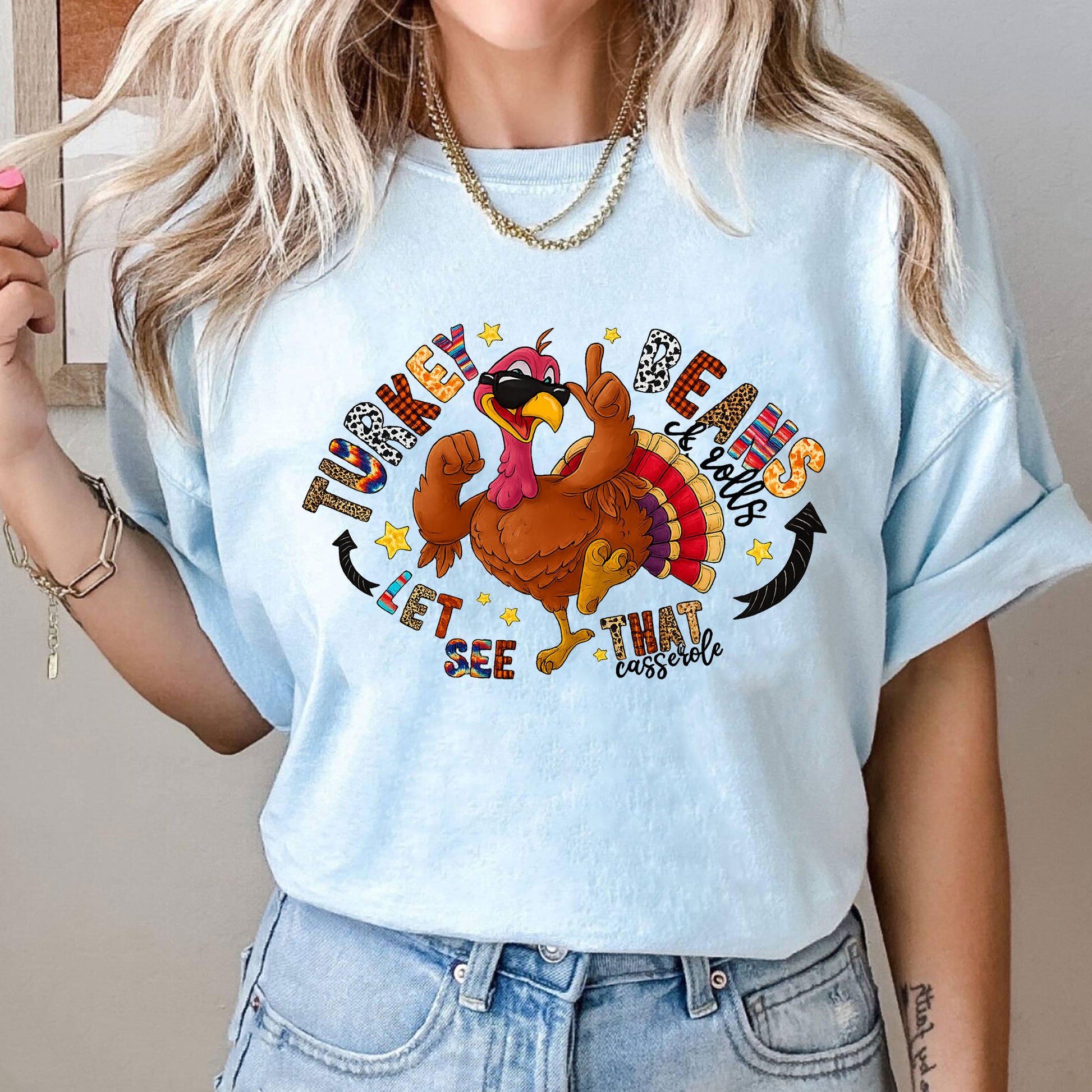 Festive Thanksgiving Turkey T-Shirt - Celebrate with Humor and Style - Perfect for Family Gatherings, Dinners, and Harvest Parties
 - 10
