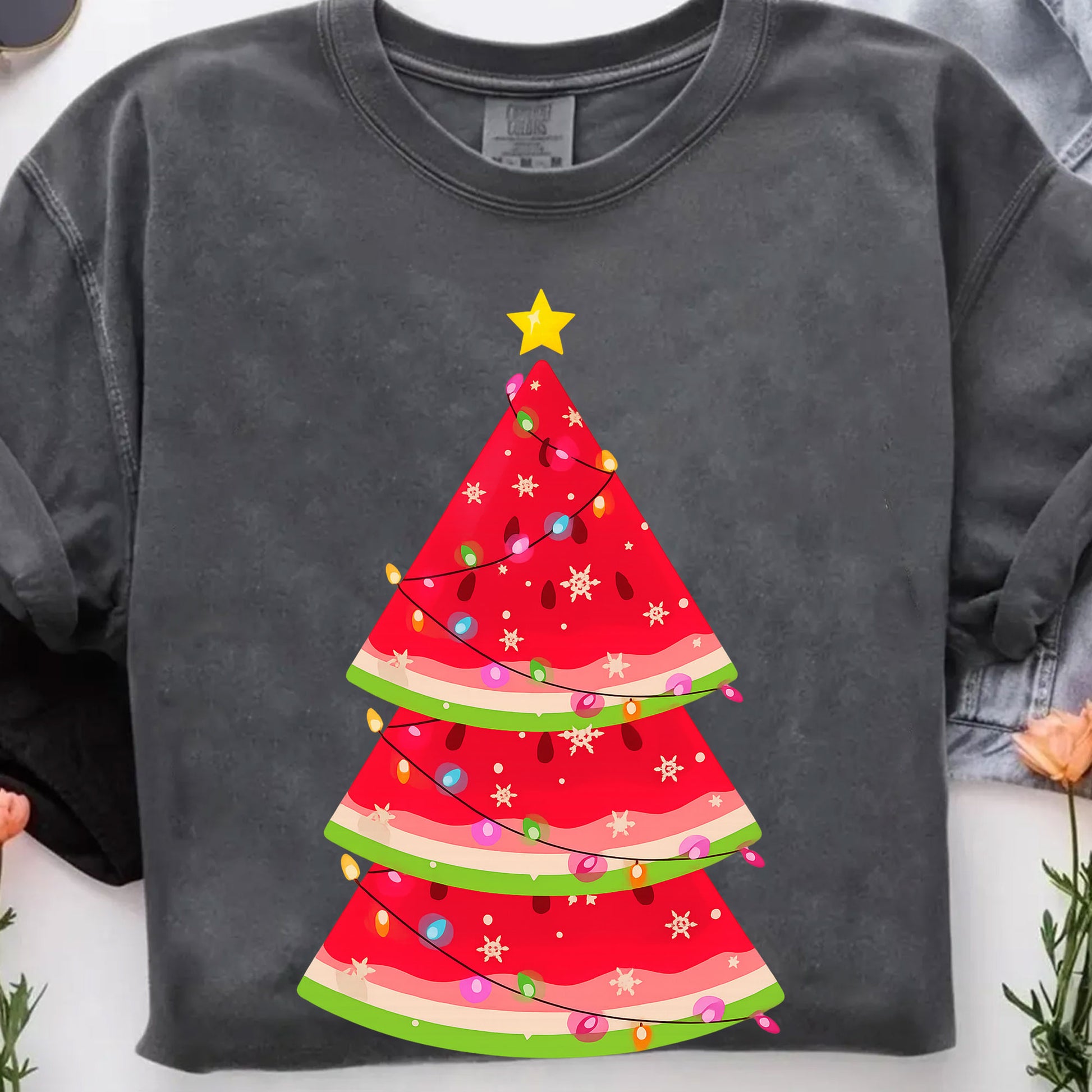 Festive Women's Christmas Tree Graphic T-Shirt - Stylish Holiday Apparel for Cozy Celebrations and Winter Wardrobe Essentials
 - 7