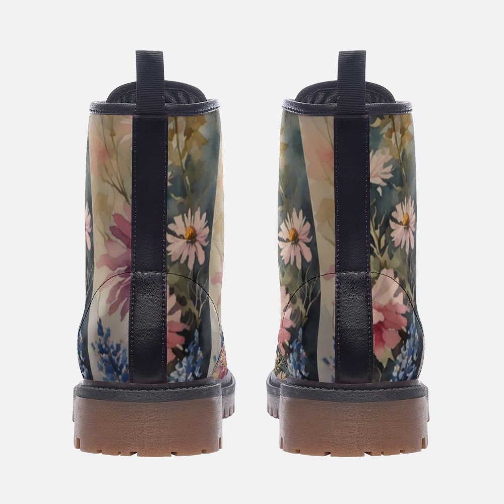 Floral Butterfly Casual Leather Lightweight boots for Hippie