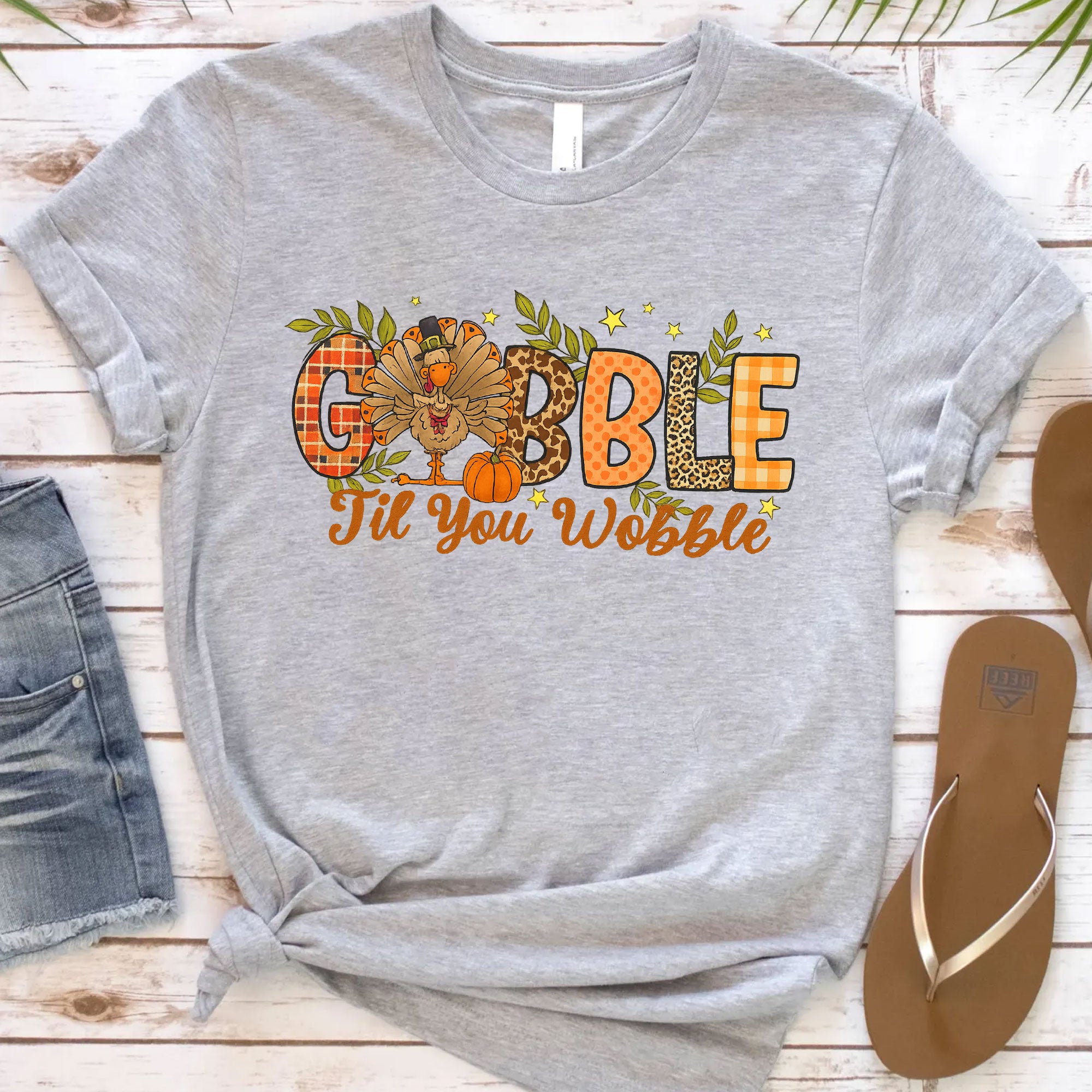 Funny Thanksgiving Shirt: Gobble 'Til You Wobble Graphic Tee for Fall Celebrations, Perfect Gift for Turkey Lovers and Family Gatherings
 - 12