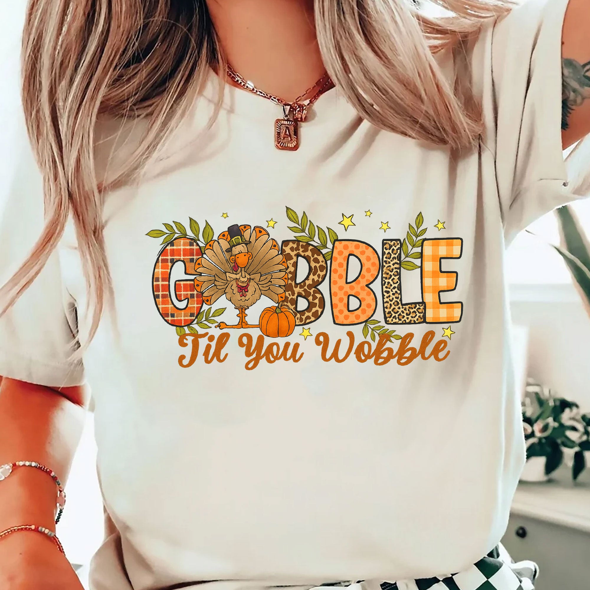 Funny Thanksgiving Shirt: Gobble 'Til You Wobble Graphic Tee for Fall Celebrations, Perfect Gift for Turkey Lovers and Family Gatherings
 - 2