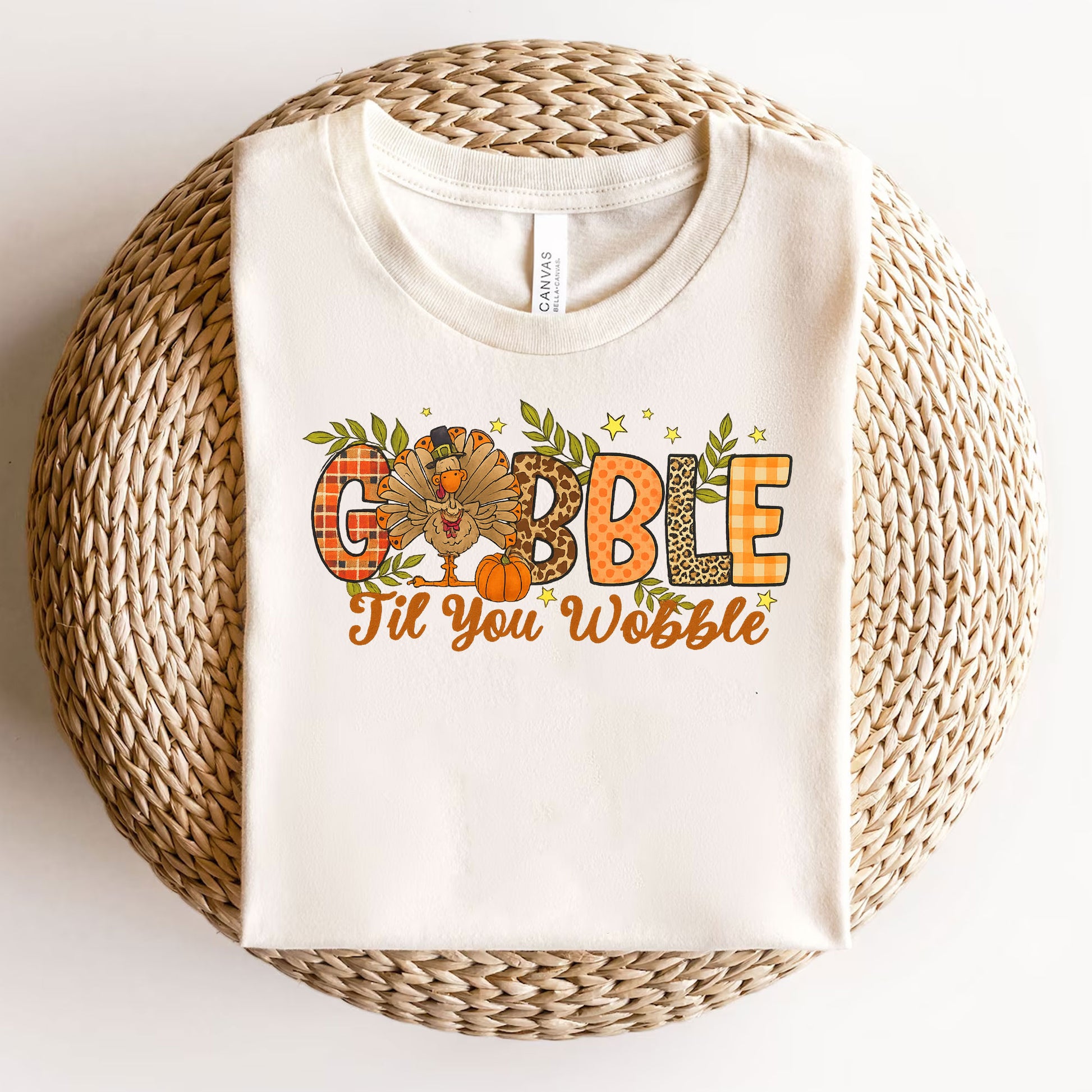 Funny Thanksgiving Shirt: Gobble 'Til You Wobble Graphic Tee for Fall Celebrations, Perfect Gift for Turkey Lovers and Family Gatherings
 - 3