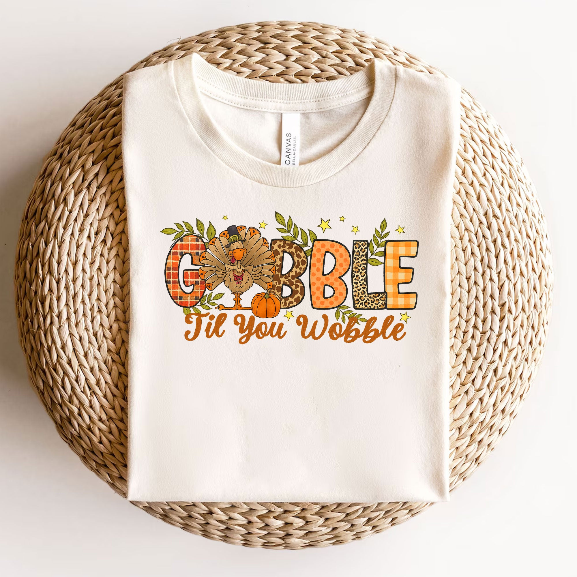 Funny Thanksgiving Shirt: Gobble 'Til You Wobble Graphic Tee for Fall Celebrations, Perfect Gift for Turkey Lovers and Family Gatherings
 - 3