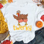 “Funny Thanksgiving Turkey Twerk Shirt - Cute and Comfy Holiday T-Shirt for Family Gatherings and Festive Celebrations”
 - 1