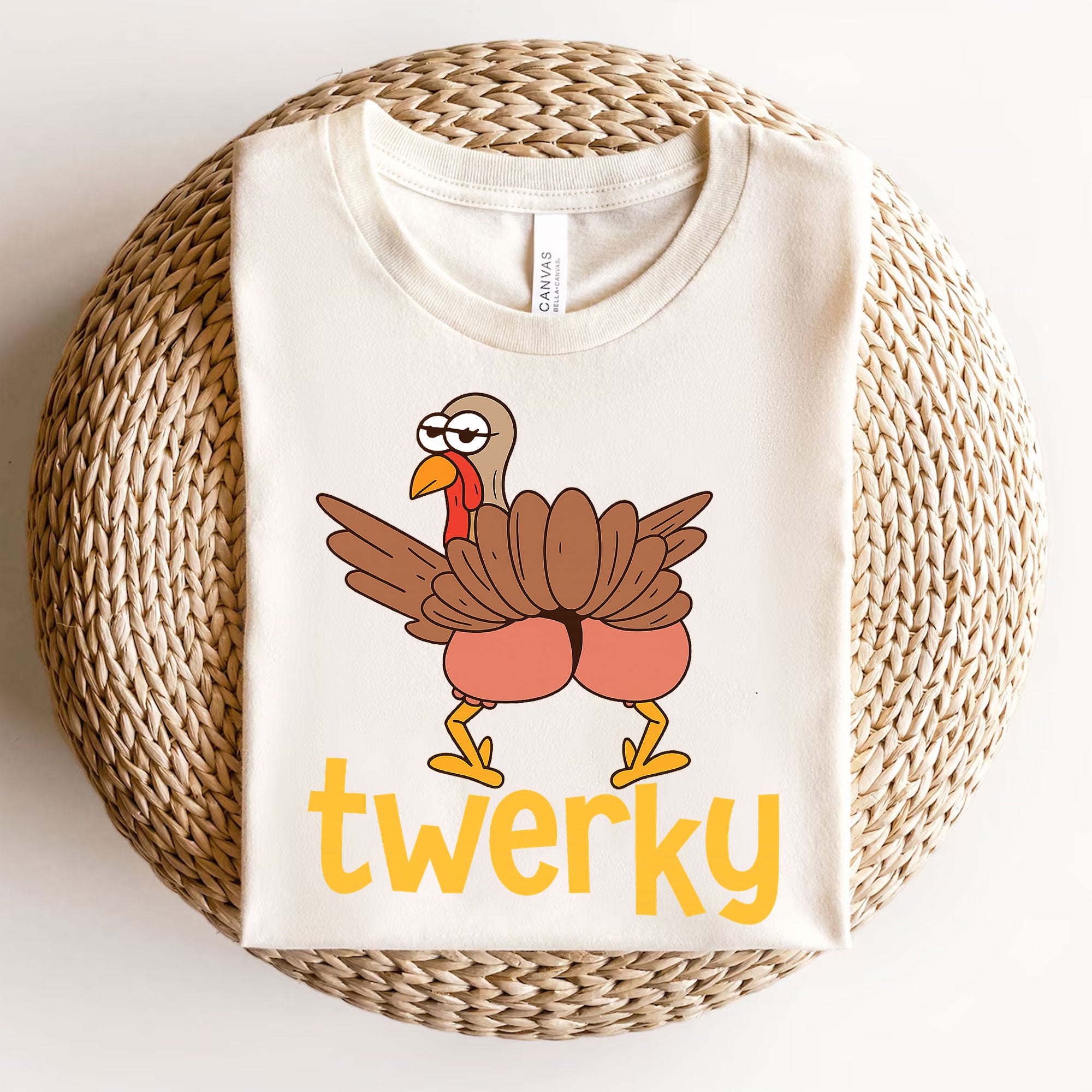 “Funny Thanksgiving Turkey Twerk Shirt - Cute and Comfy Holiday T-Shirt for Family Gatherings and Festive Celebrations”
 - 3