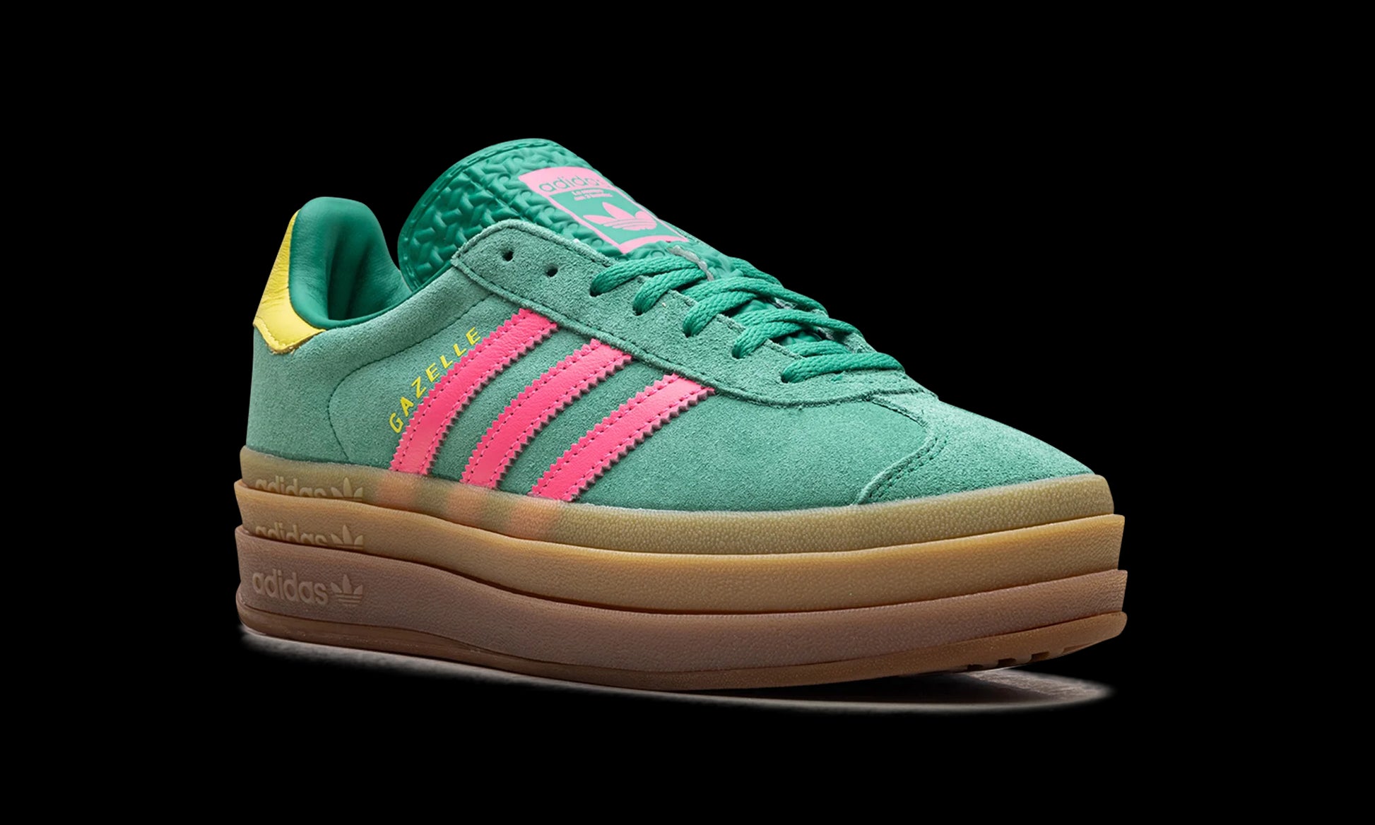 Gazelle Bold WMNS "Court Green Lucid Pink"