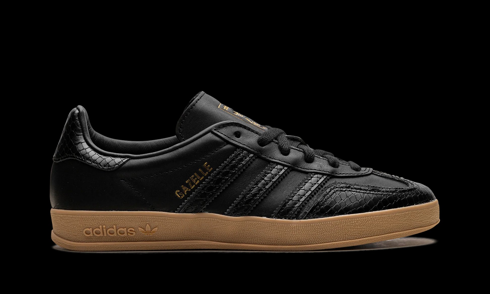 Gazelle Indoor "Core Black Snakeskin"