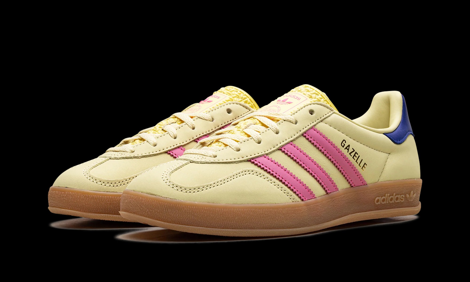 Gazelle Indoor WMNS "Powder Yellow Lucid Pink Royal"