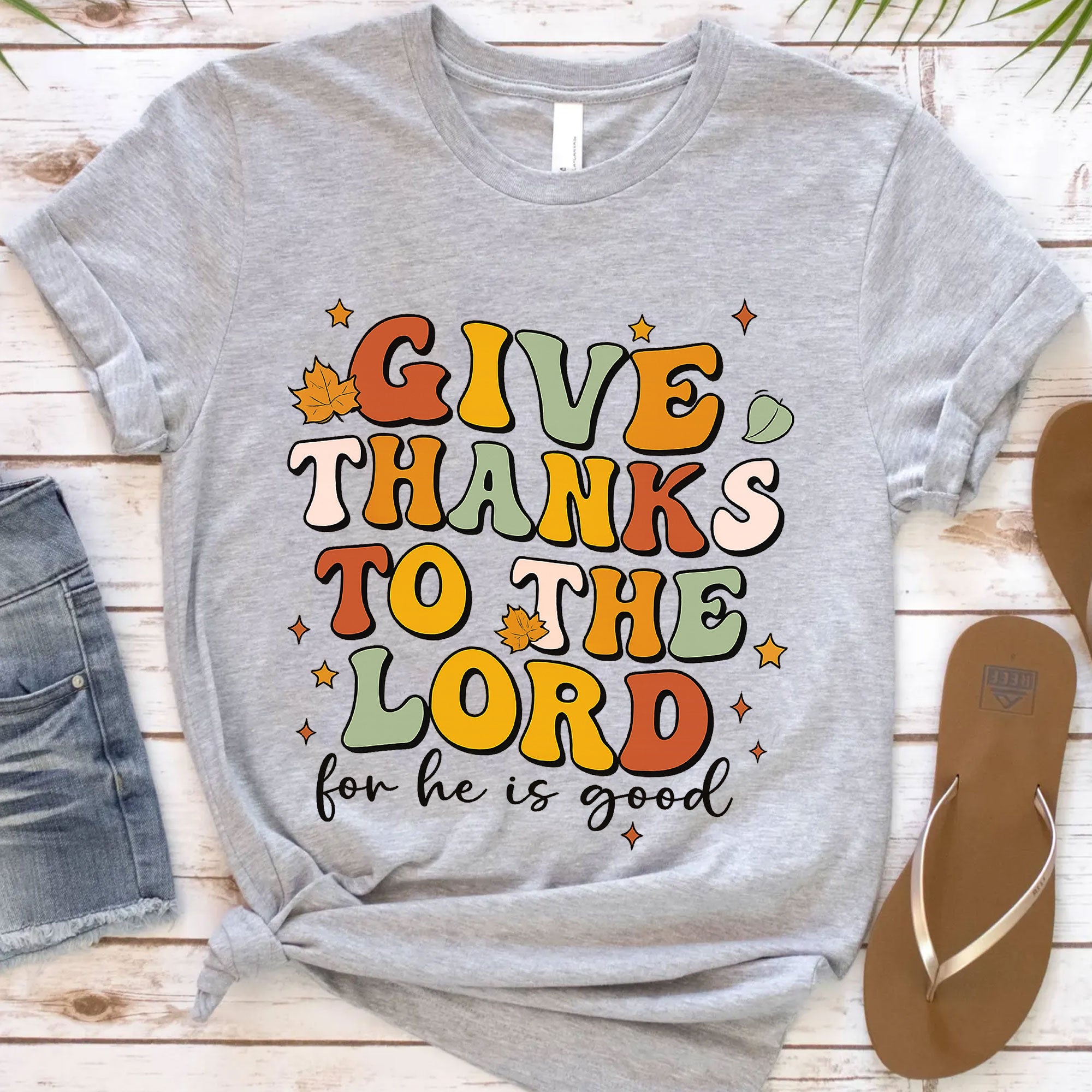 Give Thanks to the Lord for He Is Good Thanksgiving Shirt - Festive Fall Tee for Family Gatherings and Celebrations
 - 12
