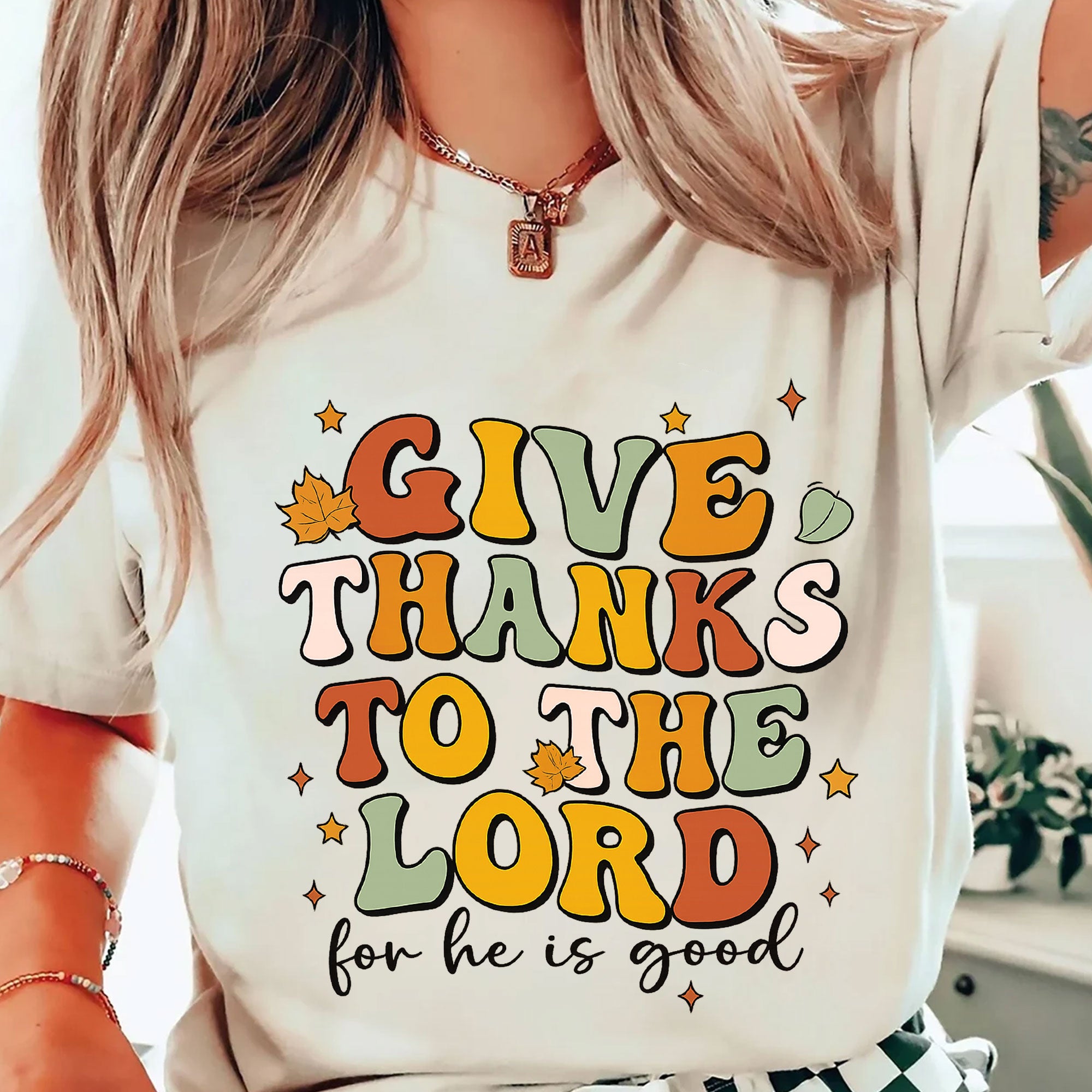 Give Thanks to the Lord for He Is Good Thanksgiving Shirt - Festive Fall Tee for Family Gatherings and Celebrations
 - 2