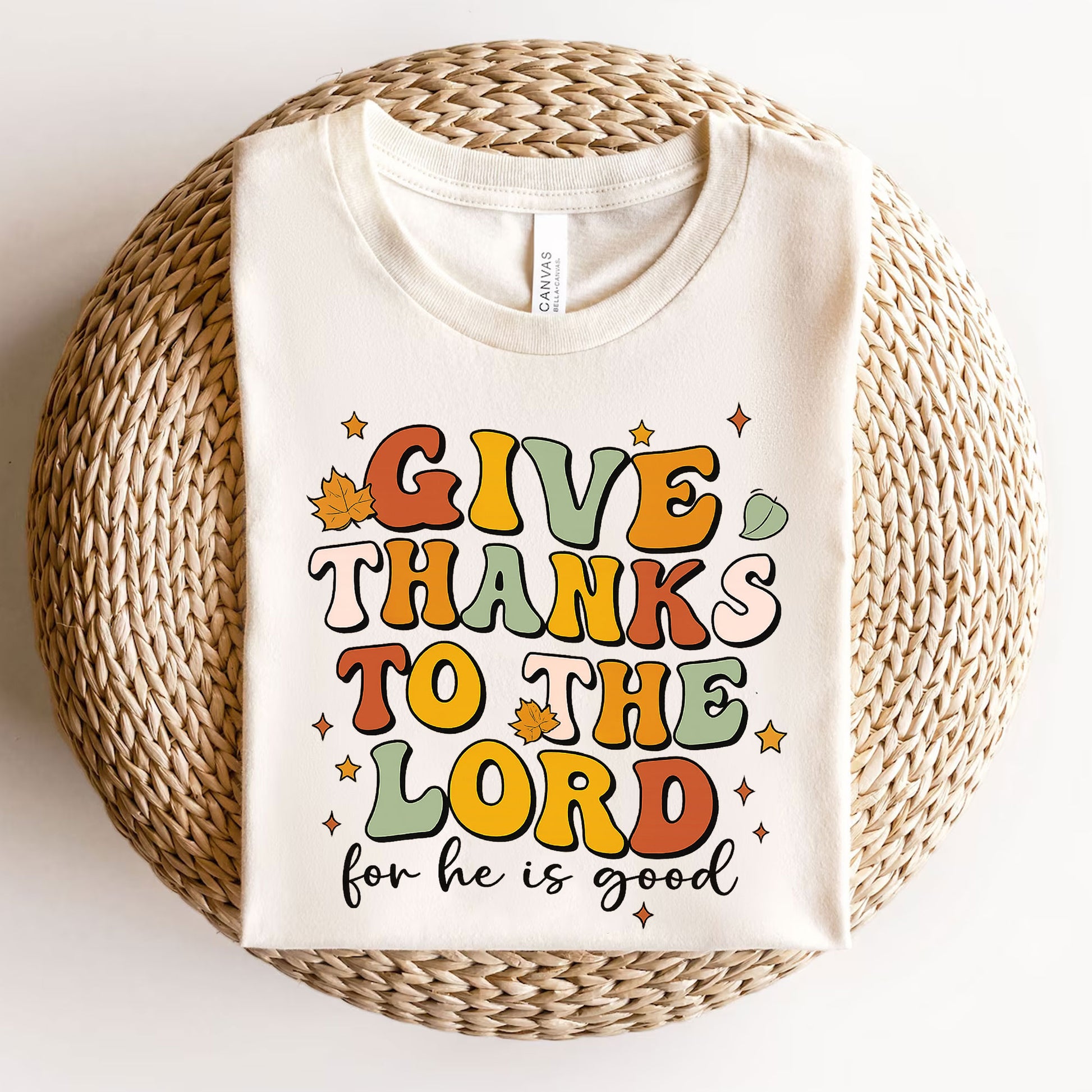 Give Thanks to the Lord for He Is Good Thanksgiving Shirt - Festive Fall Tee for Family Gatherings and Celebrations
 - 3