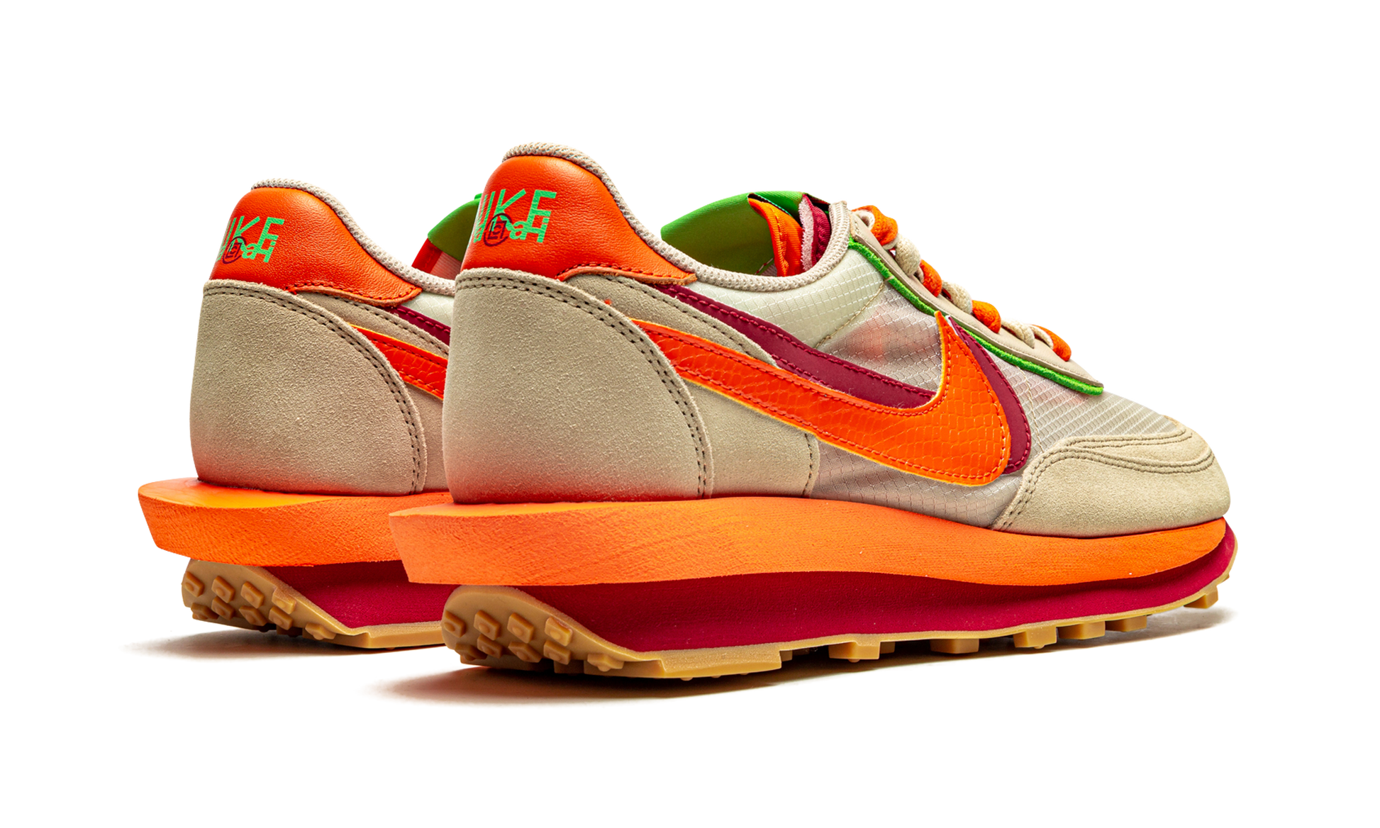 Ldwaffle "sacai X Clot - Net Orange Blaze" - 3