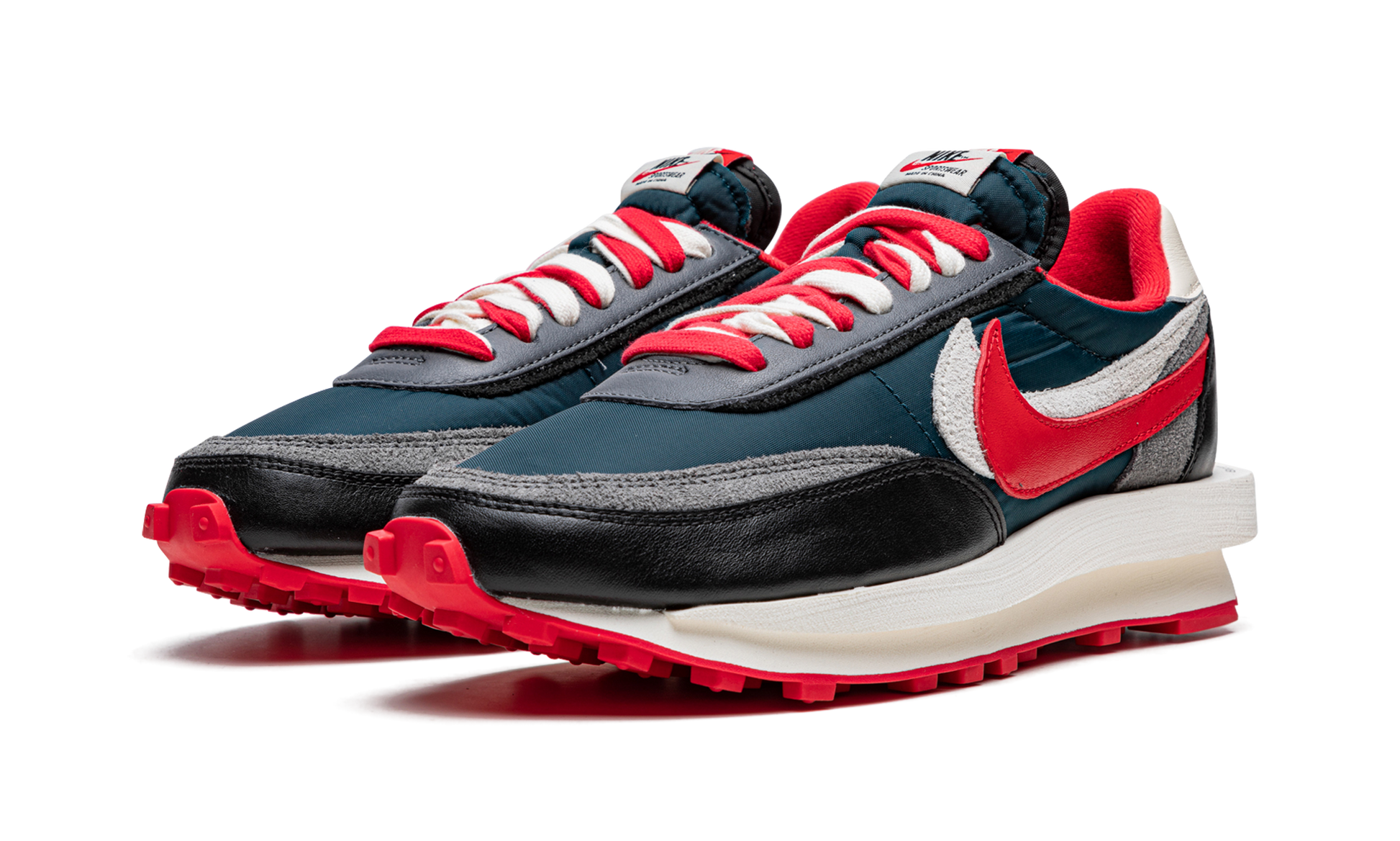 Ldwaffle "undercover X Sacai - Midnight Spruce University Red" - 2